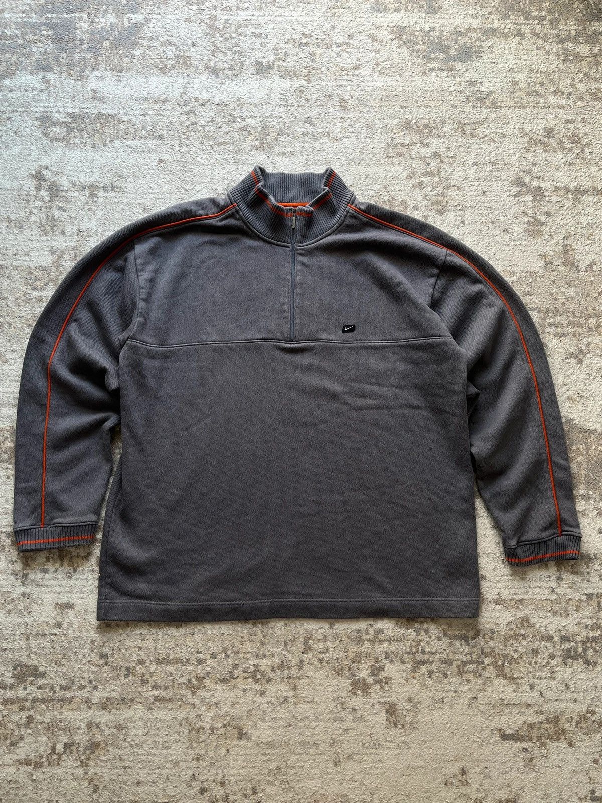 Nike OG Nike Sz XXL Vintage 2001 Y2K Sweatshirt 1/4 Zip Neck Hex Size US XXL / EU 58 / 5 - 1 Thumbnail