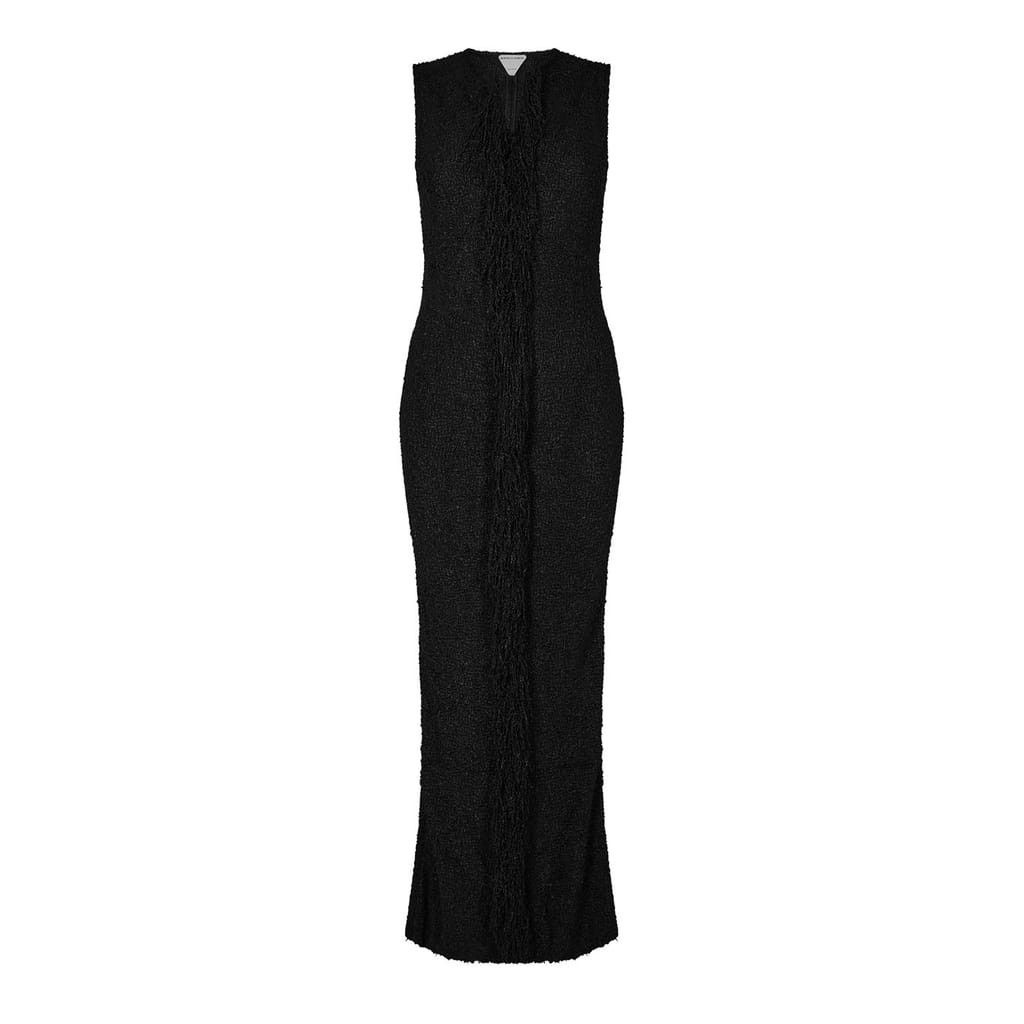 Bottega Veneta Bottega Veneta V-Neck Maxi Slip Dress in Black Size XS / US 0-2 / IT 36-38 - 2 Thumbnail