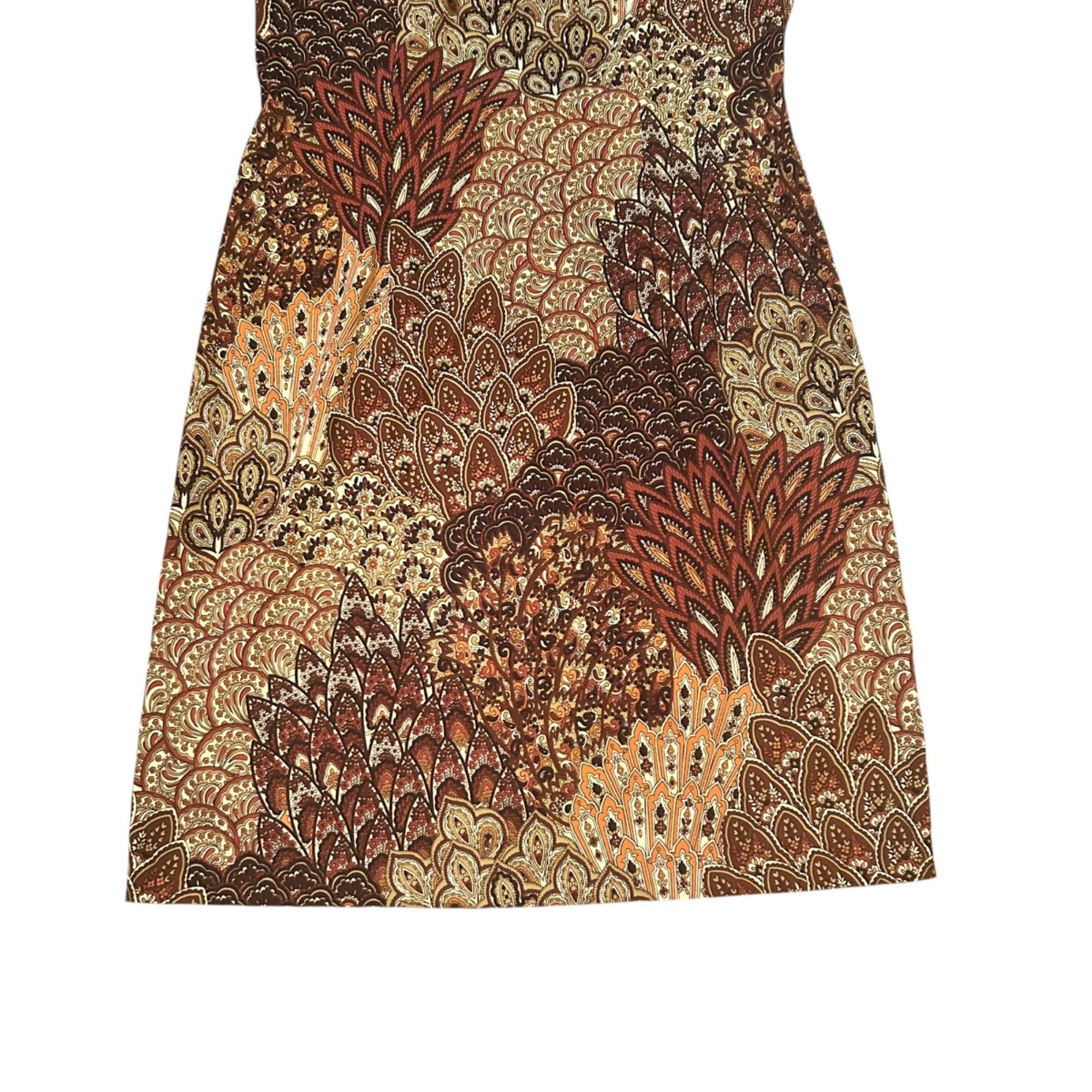 Vintage Vintage Connected Apparel Mod Novelty Floral & Paisley Shift Size L / US 10 / IT 46 - 2 Thumbnail