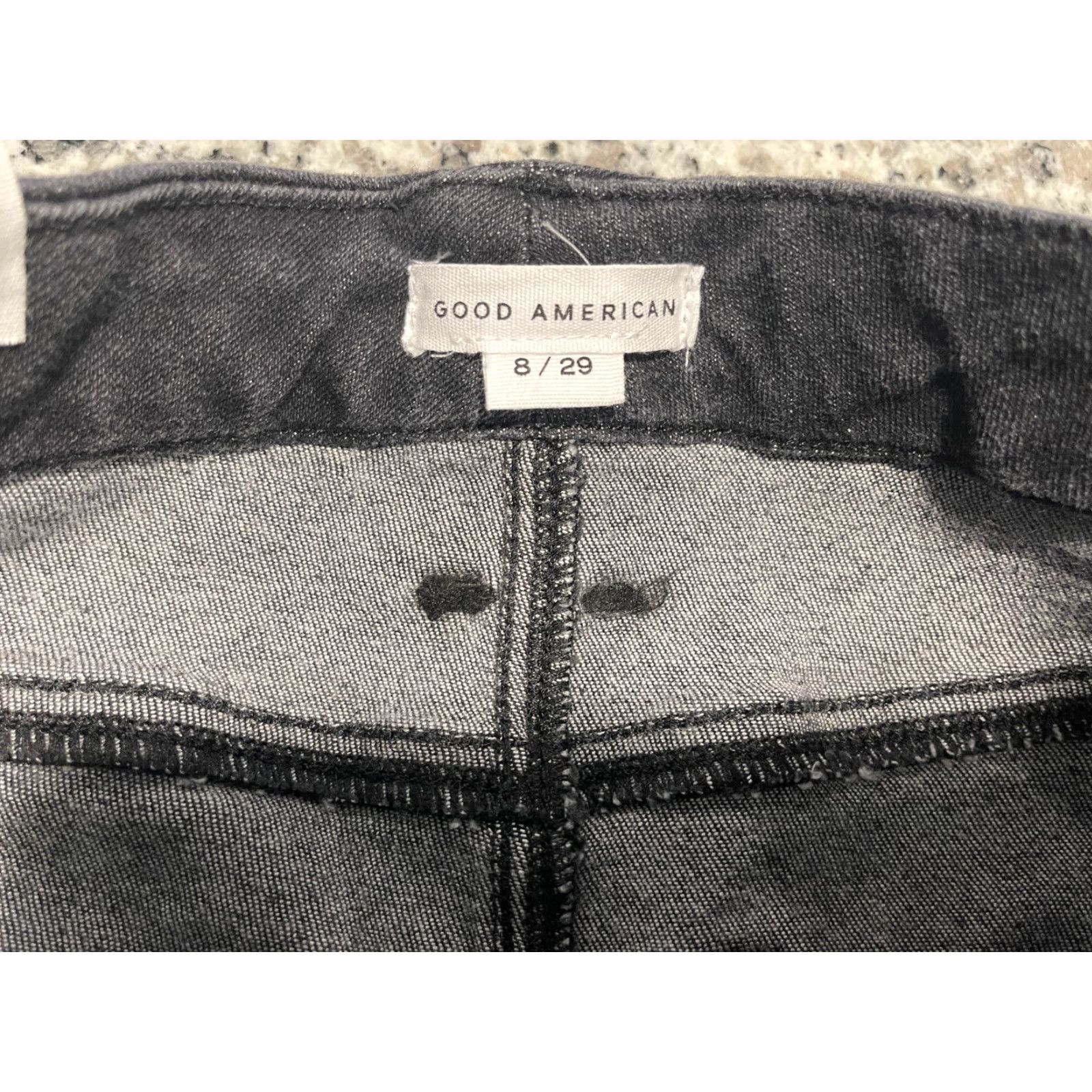 Good American GOOD AMERICAN Good Petite Skinny Jeans Black 8P Women Slim 5-Pocket Denim Cotton Blend Zip Closure Petite Sold by Good American Mens? Wait. Size 30" / US 8 / IT 44 - 3 Thumbnail