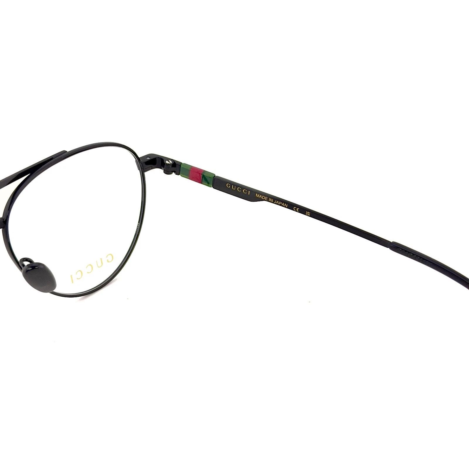 Gucci GUCCI GG1679O 1679 Black Green Stripe Logo Metal Optical 003 Size ONE SIZE - 7 Thumbnail