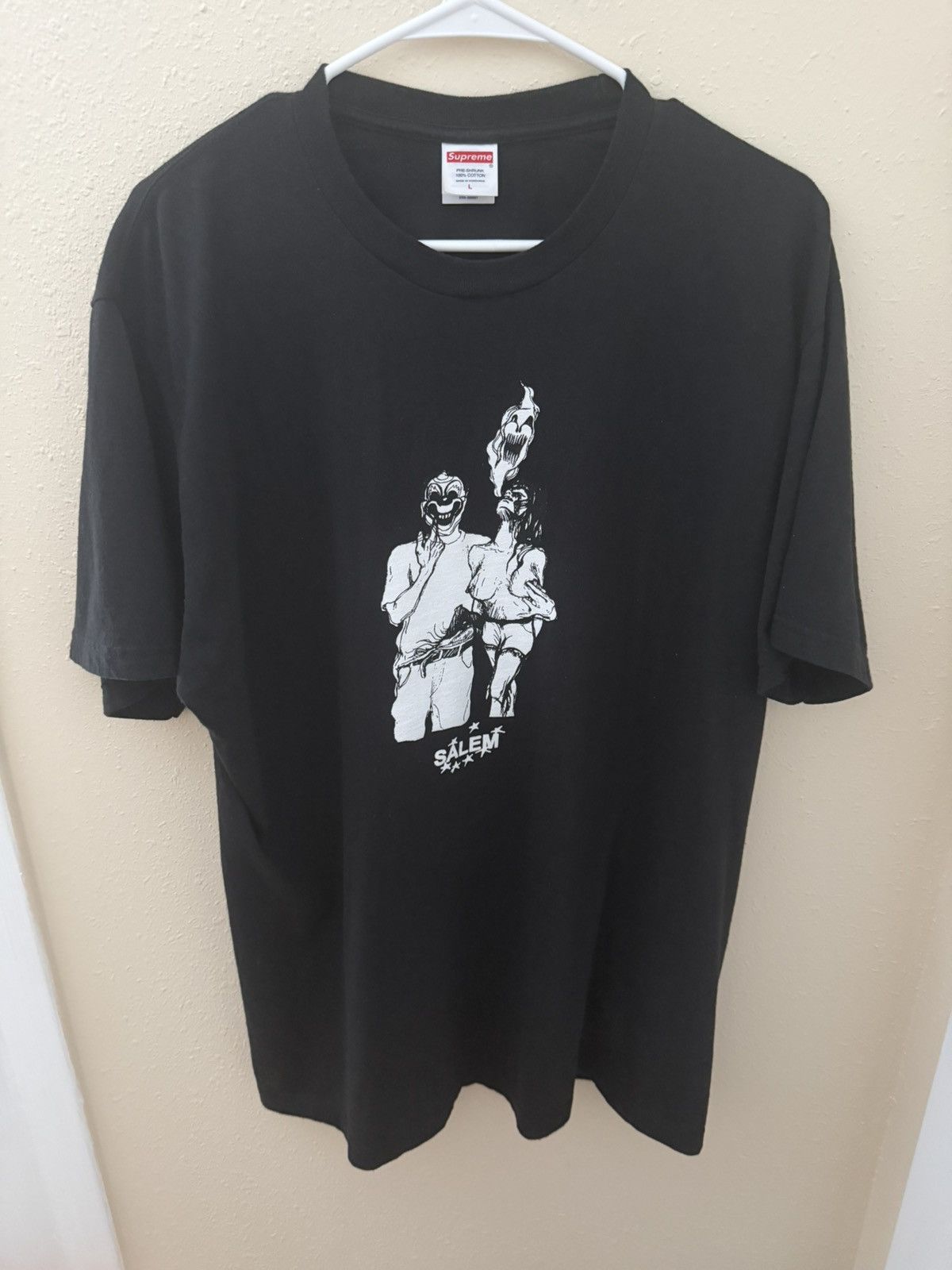 Supreme Supreme/SALEM Tee White Size Large SS26 Brand New | Grailed