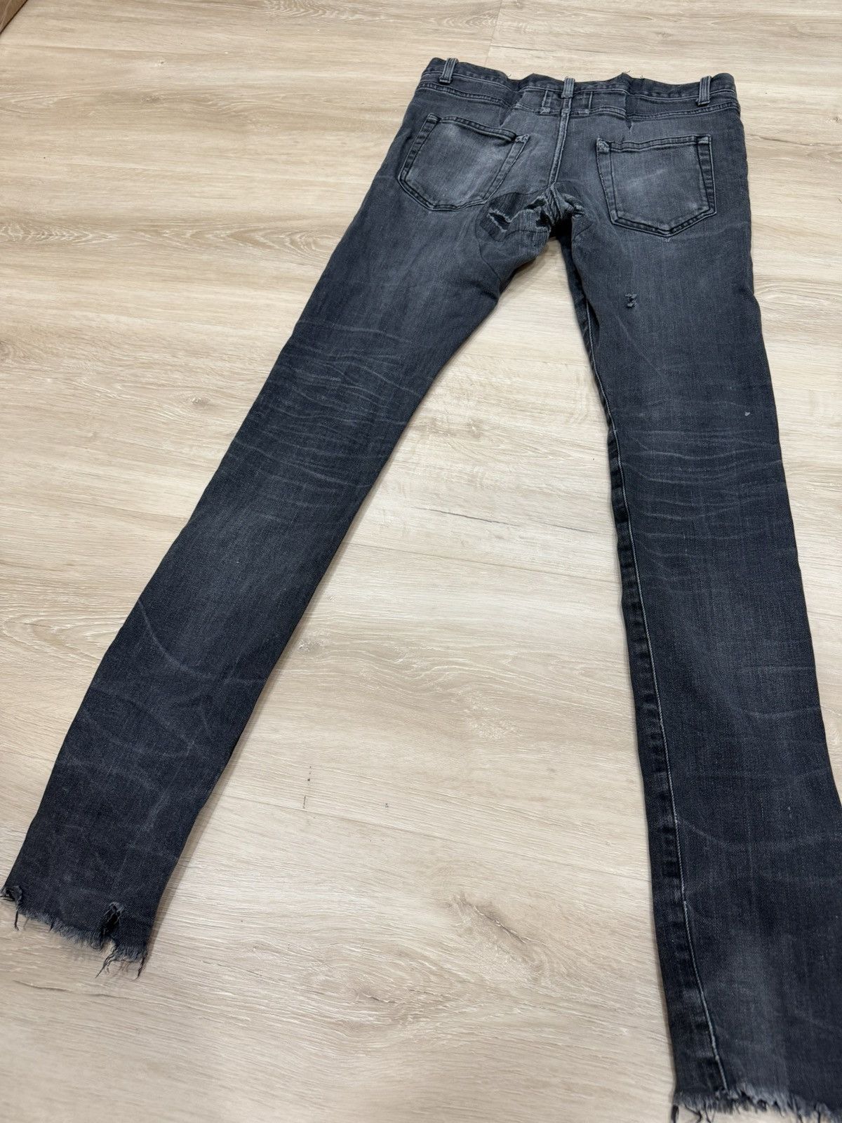 Saint Laurent Paris Saint Laurent Distressed Skinny Denim Jeans Size US 30 / EU 46 - 6 Thumbnail