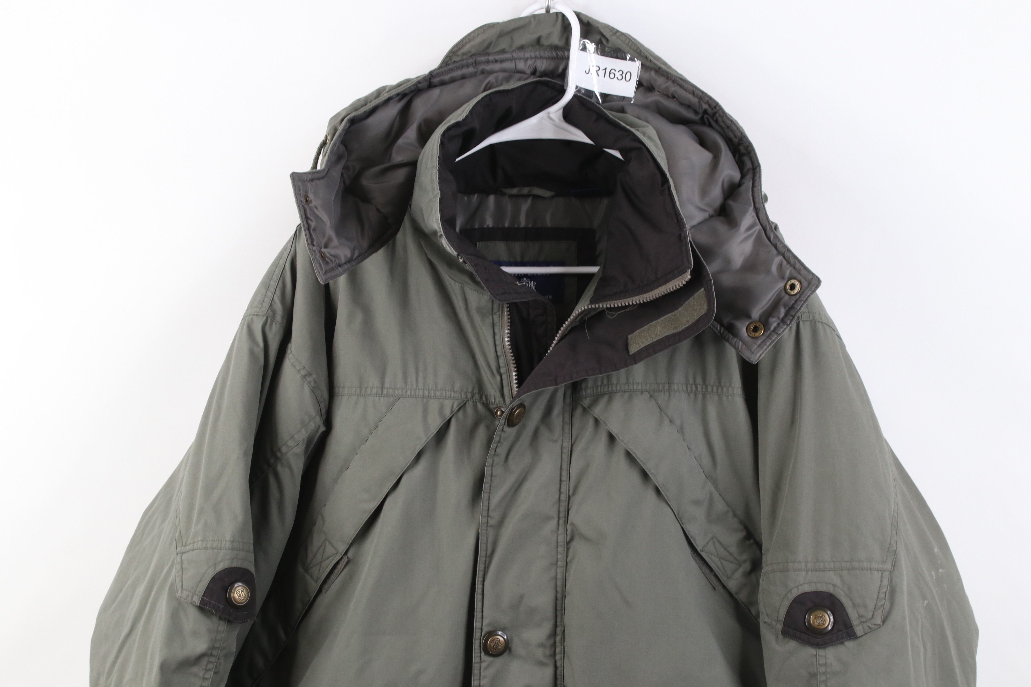 Vintage Vintage 90s Streetwear Hooded Puffer Parka Jacket Green Size US M / EU 48-50 / 2 - 2 Thumbnail