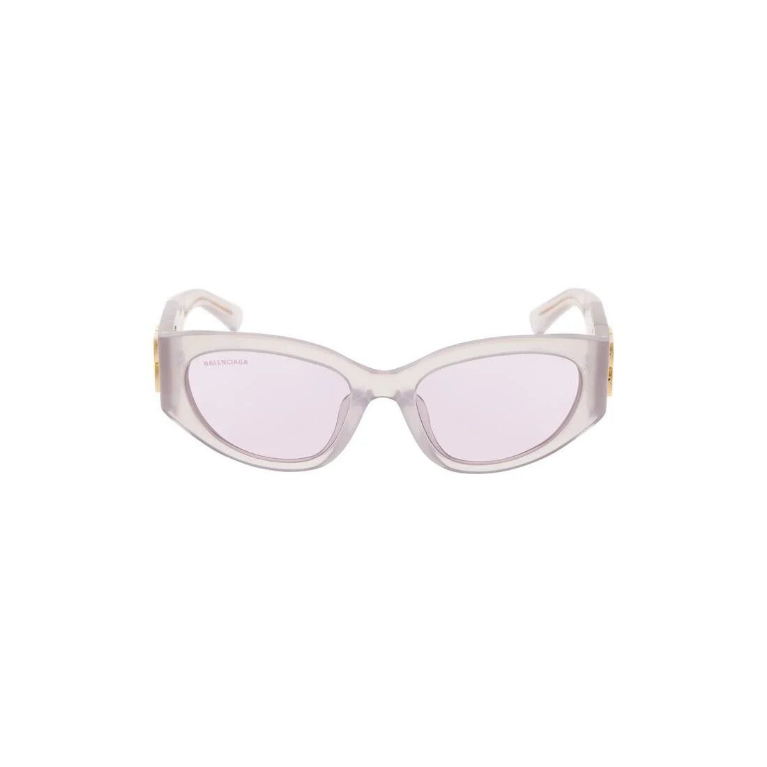 Balenciaga o1tr1nto0326 Size: OS / Bossy Round Af Sunglasses Light Pink Size ONE SIZE - 1 Thumbnail