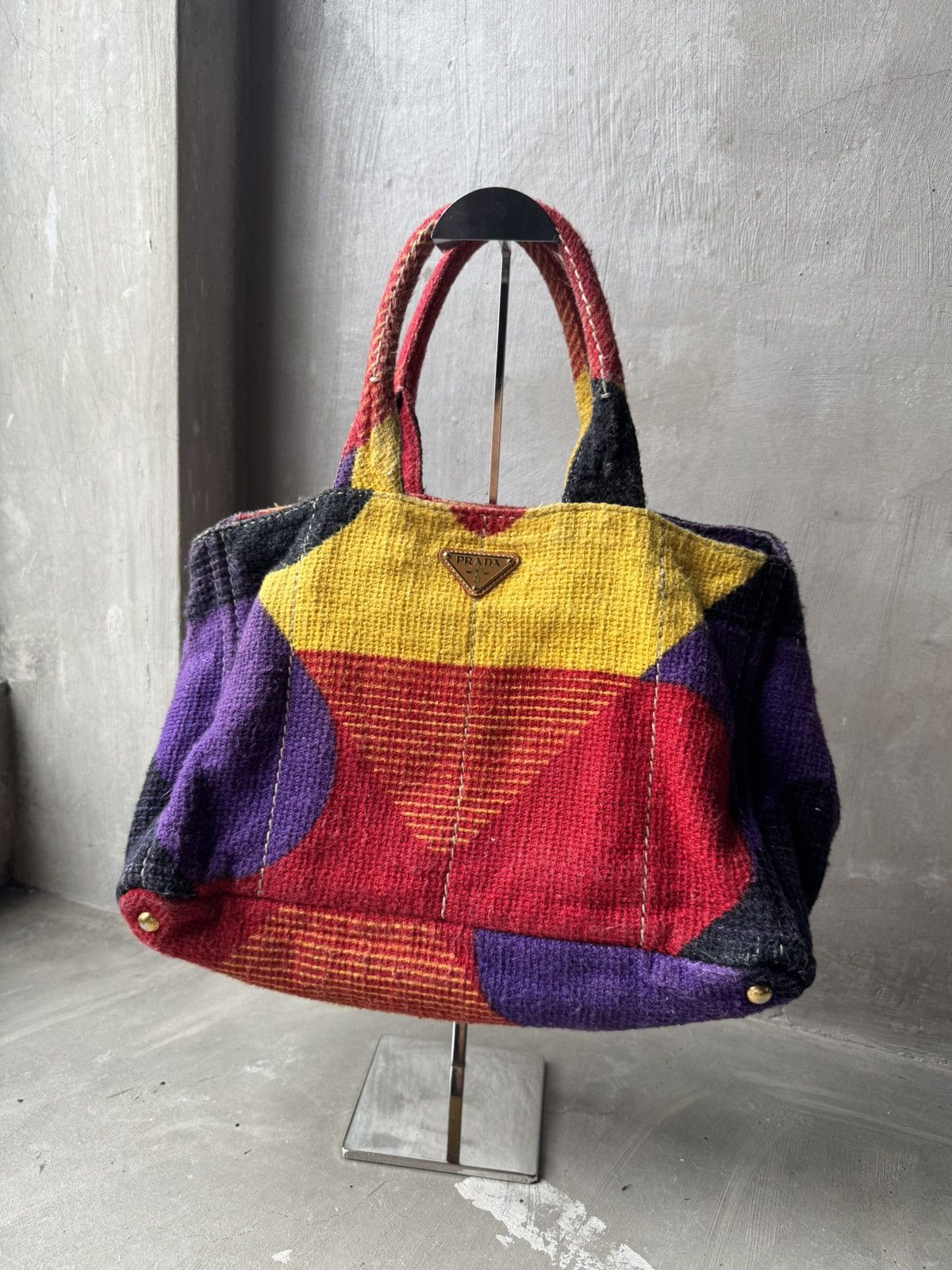 Prada Prada multicolor knitted totebag Size ONE SIZE - 1 Thumbnail