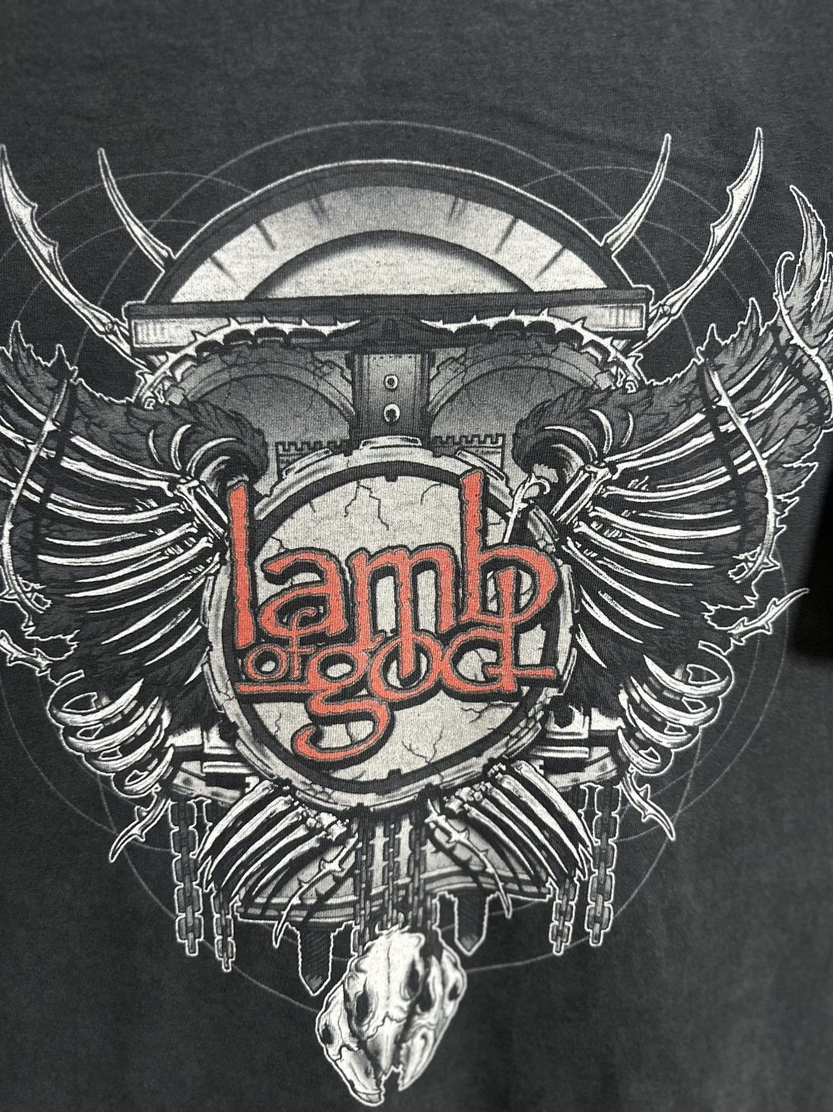 Band Tees Vintage Lamb Of God Faded Tee Size US XL / EU 56 / 4 - 2 Thumbnail