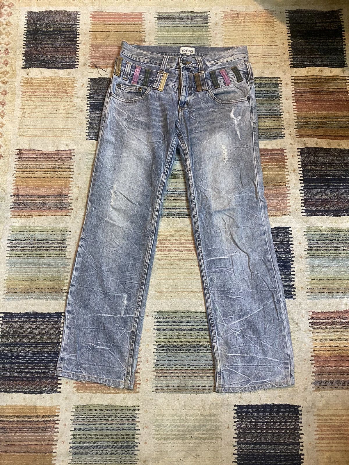 ❗️Distressed ❗️ Nylaus Denim Double Waist Jeans