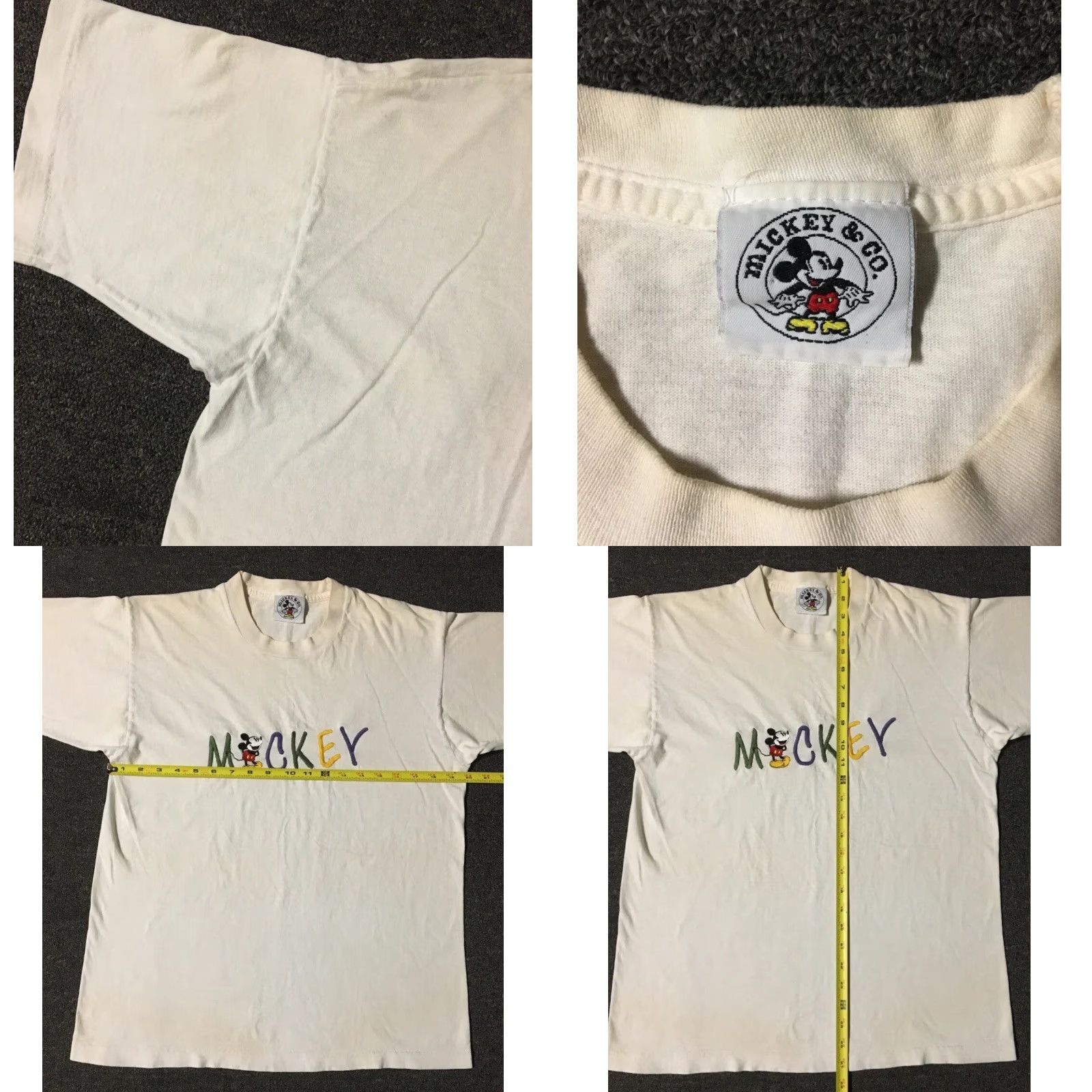 Disney VINTAGE Mickey Mouse Shirt USA Disney 90s Faded Grunge Cartoon TV Punk M White Mens M USA Disney Grunge 90s Mickey Mouse Cartoon Shirt Mens M White Size US M / EU 48-50 / 2 - 10 Thumbnail