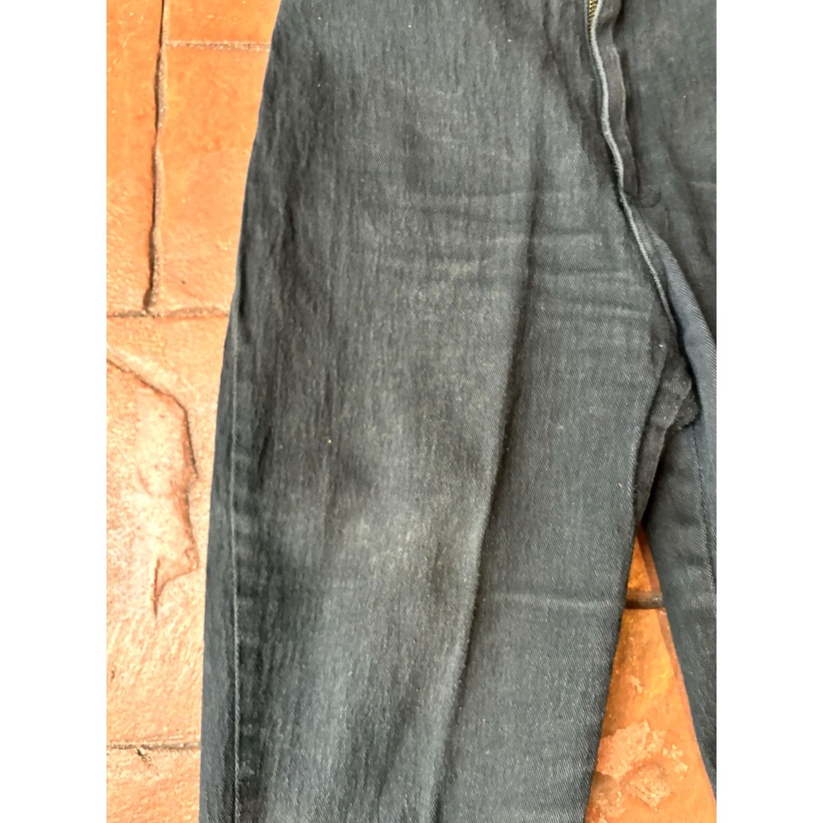 Vintage VINTAGE Kimberly Pants Women’s 7 Black Tapered Leg Zip Bow Ankle Zip 70s Chino Hippie Size 28" / US 6 / IT 42 - 4 Thumbnail