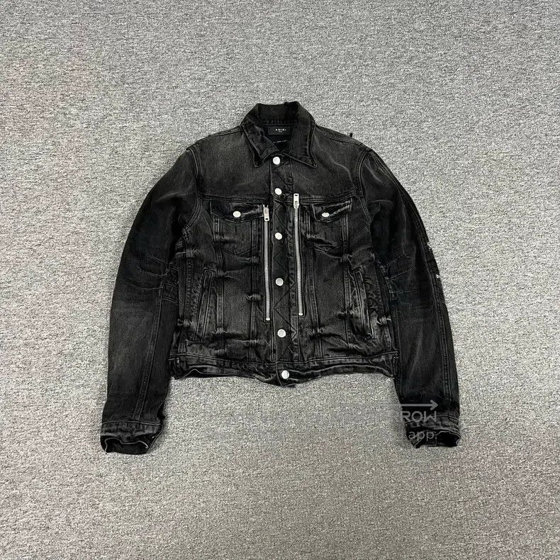 Amiri Amiri Size S Cashew flower splicing denim jacket Size US S / EU 44-46 / 1 - 1 Thumbnail