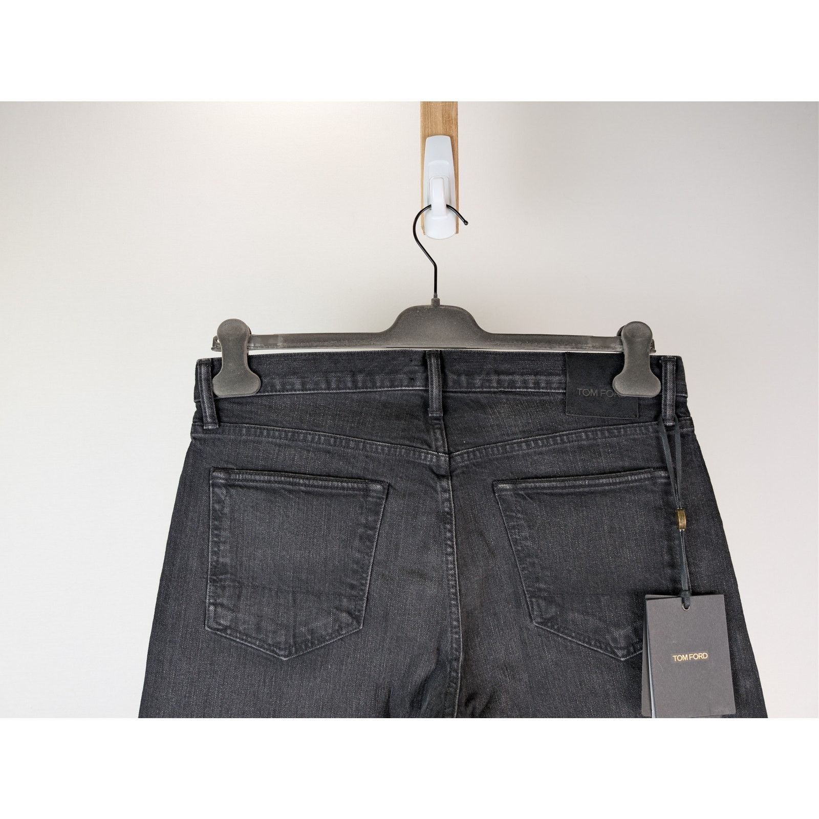 Tom Ford o1rshd1 Slim Fit Denim Jeans in Aged Black Size US 34 / EU 50 - 11 Thumbnail