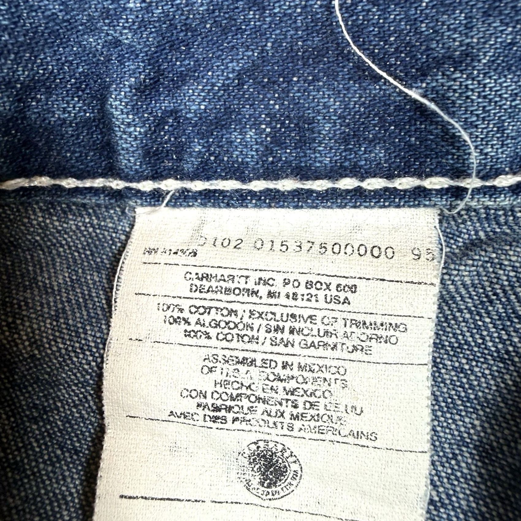 Carhartt VINTAGE Carhartt Jeans Mens 36x28 Blue Relaxed Straight Y2K Carpenter Inseam 28 B13DST Shirts? Size US 36 / EU 52 - 5 Thumbnail