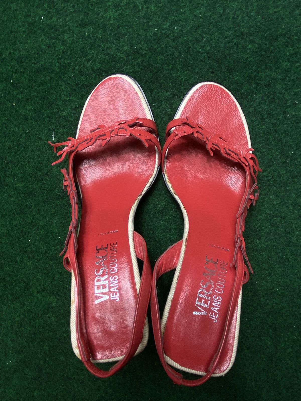 Versace Heels Vintage Red 90s