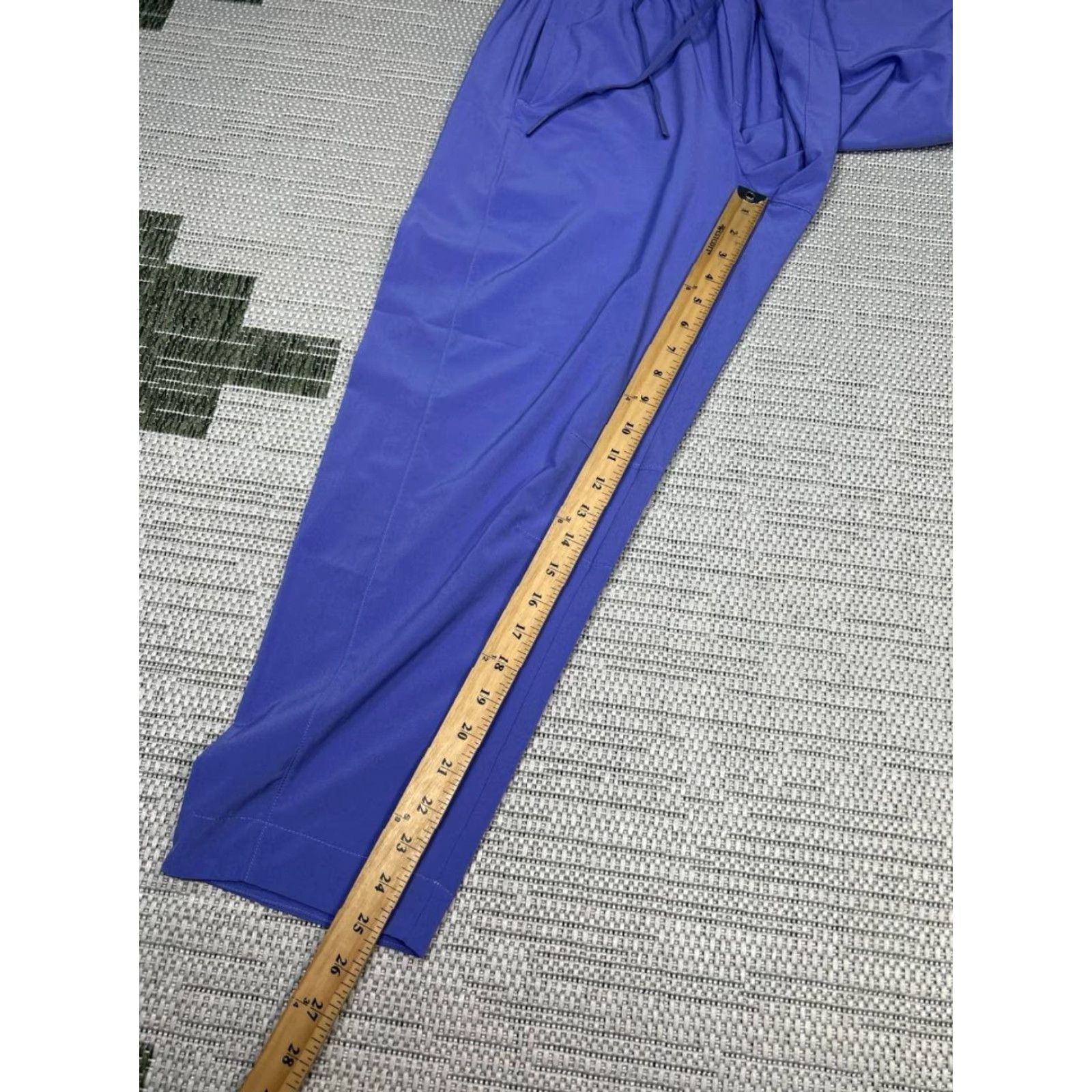 Athleta Athleta Pants Womens 4 Purple Blue Straight Leg Drawstring Crop – Athleisure, Activewear, Cropped, Walking, Regular Size 4, Purple, Womens Size 27" / US 4 / IT 40 - 2 Thumbnail