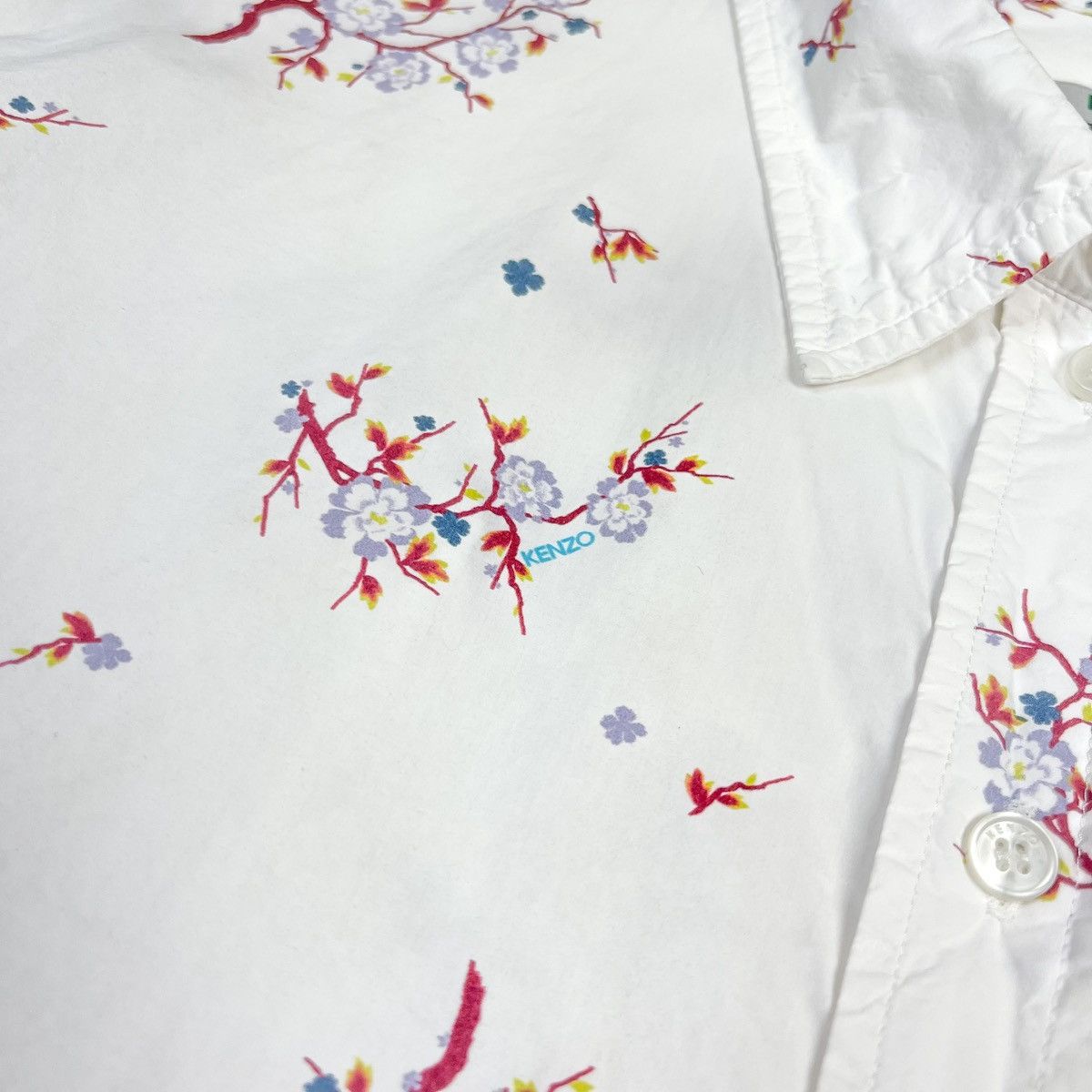 Kenzo Kenzo Paris Blossom Sakura Flower L/S Shirt Size US M / EU 48-50 / 2 - 4 Thumbnail