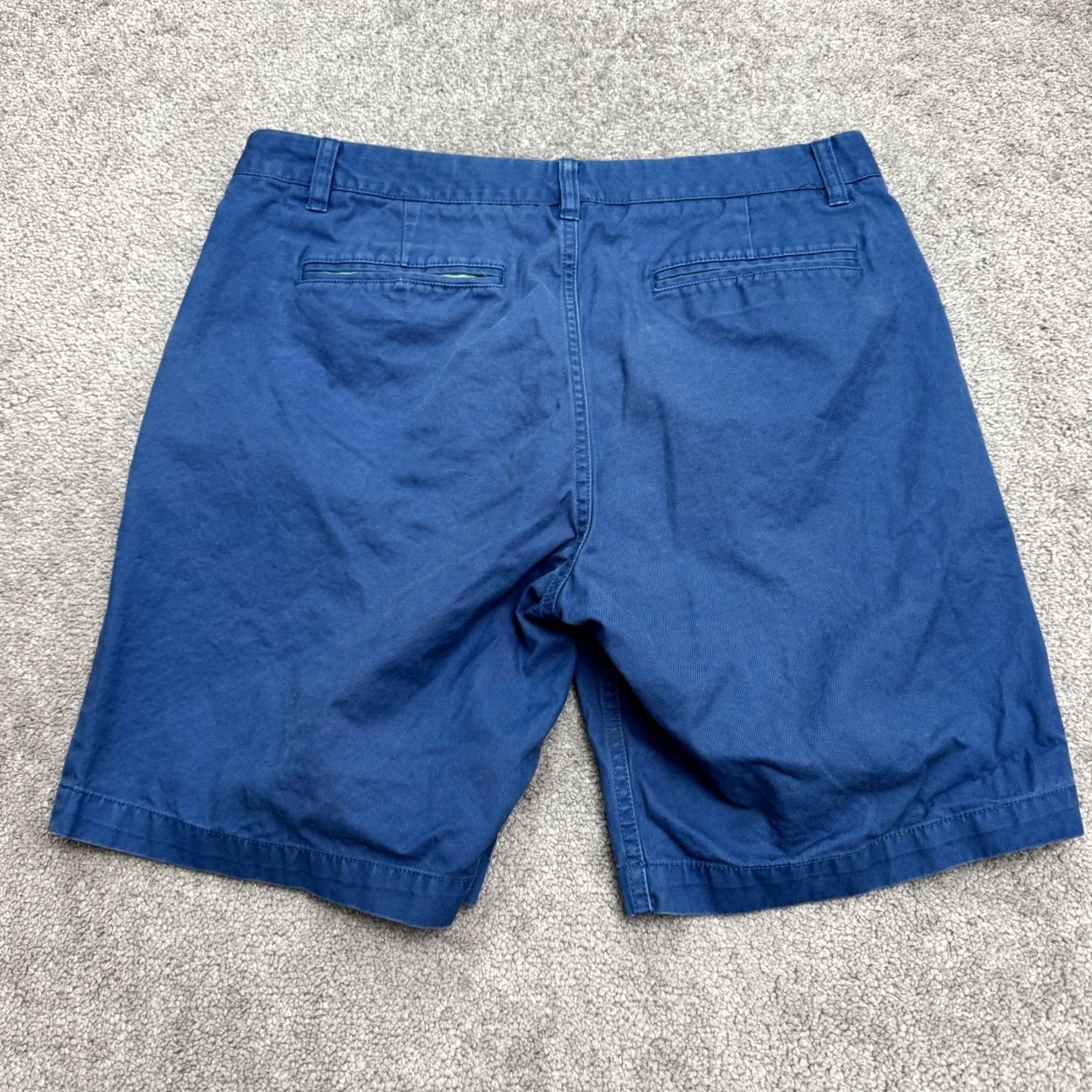 Bonobos Bonobos Chinos Shorts Mens 33 Blue Cotton 9" Inseam Casual Prep Everyday Size US 33 - 2 Thumbnail