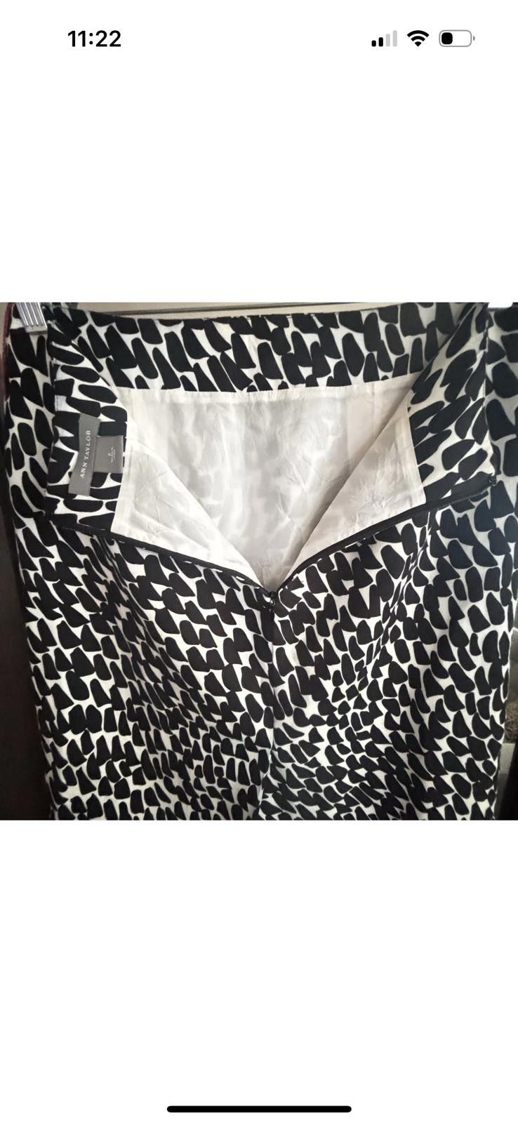 Ann Taylor Ann Taylor Black and White Patterned Pencil Skirt Size 25" / US 0 / IT 36 - 7 Thumbnail