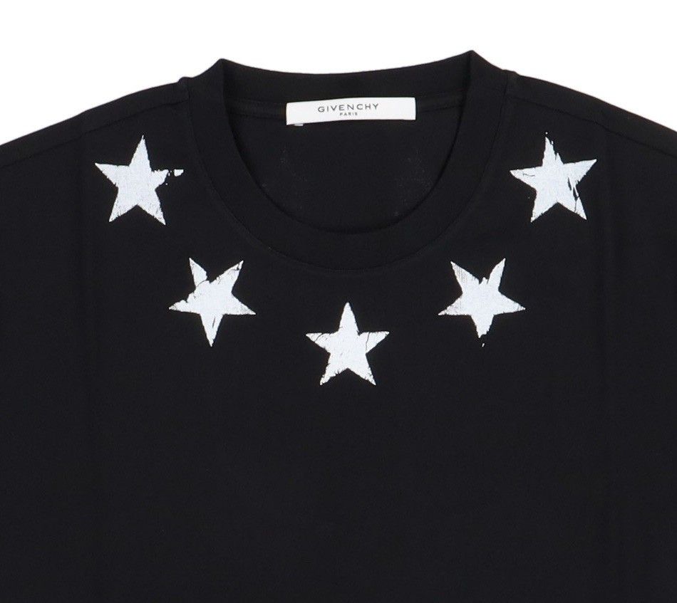 Givenchy Black and White Cracked Stars T-Shirt Size US XXL / EU 58 / 5 - 4 Thumbnail