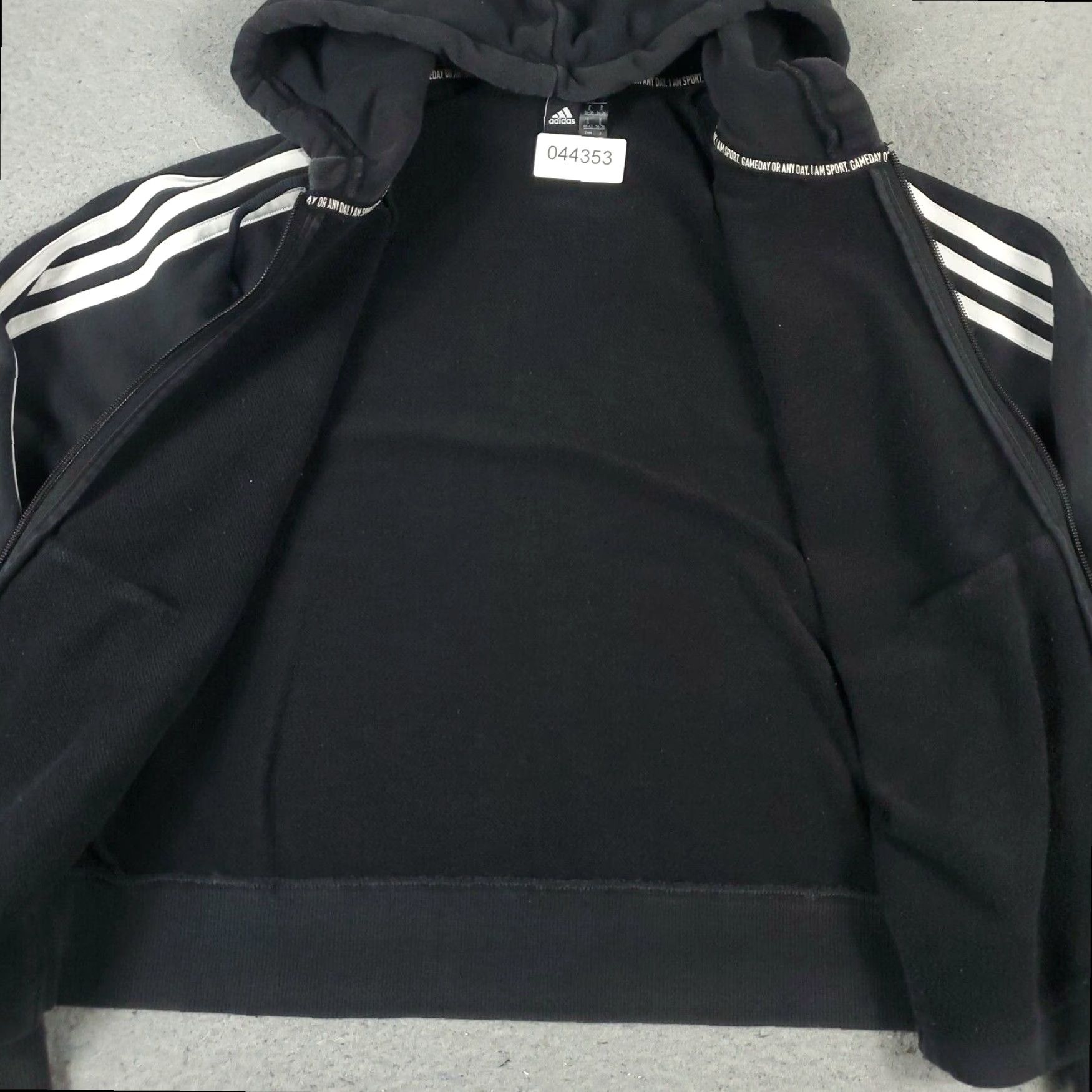 Adidas Womens Adidas Small Black Full Zip Up Hoodie Sweatshirt Ladies Size S / US 4 / IT 40 - 5 Thumbnail