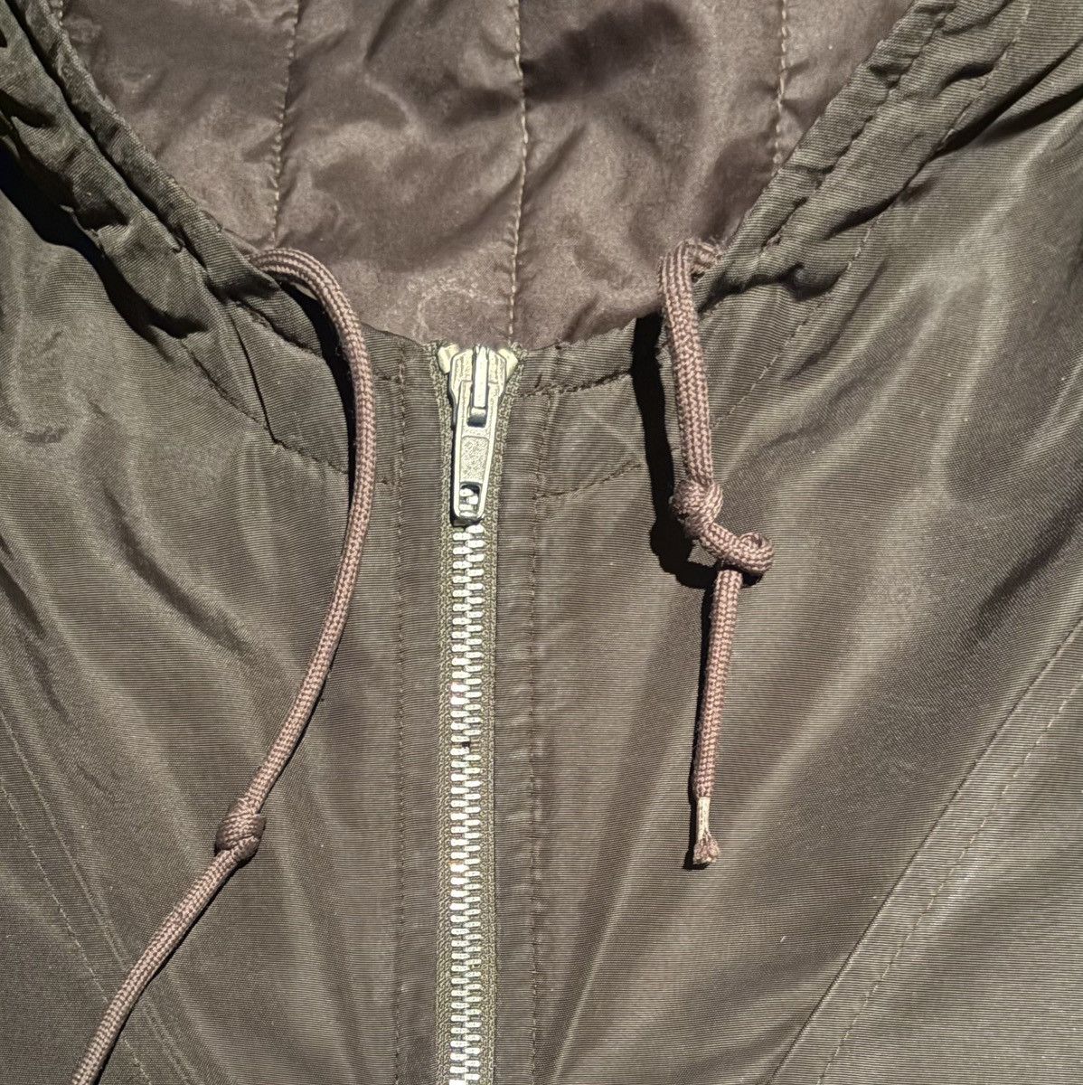 Helmut Lang 1998 Olive Green Nylon Parka Size US L / EU 52-54 / 3 - 9 Thumbnail