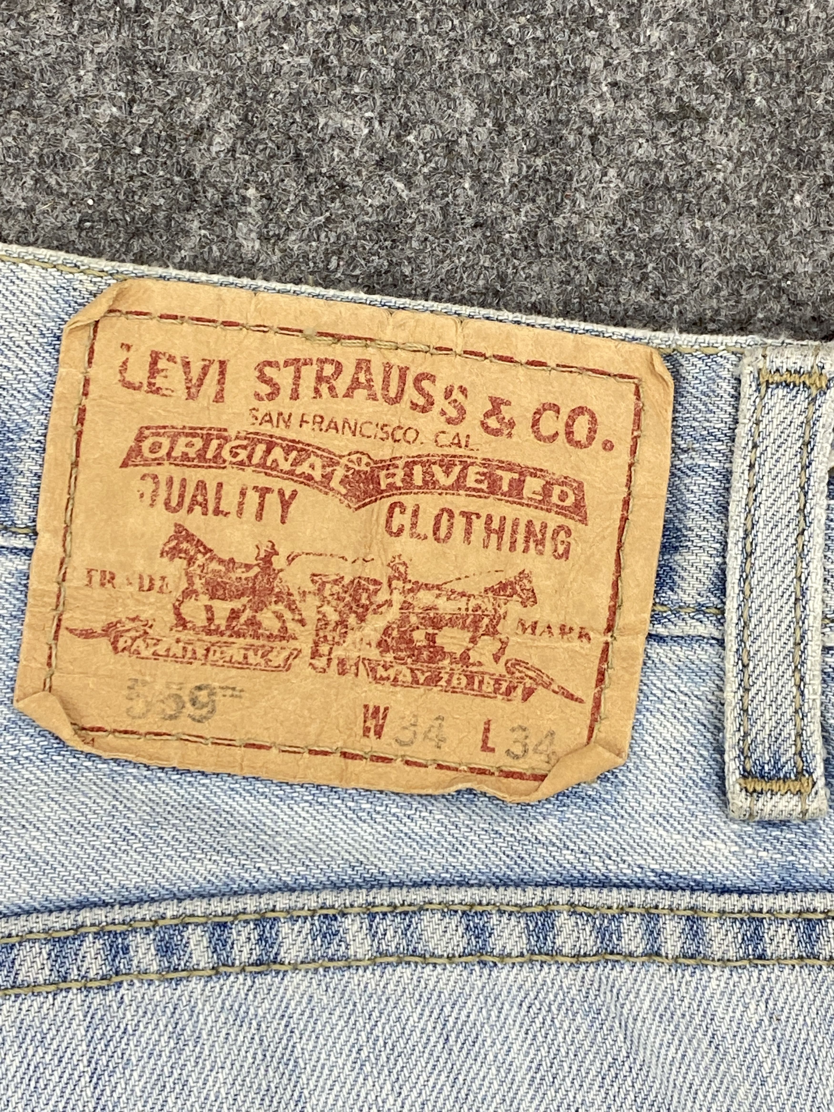 Levi's × Vintage Vintage Levis 559 Light Washed Jeans DP2337 Size US 33 - 5 Thumbnail