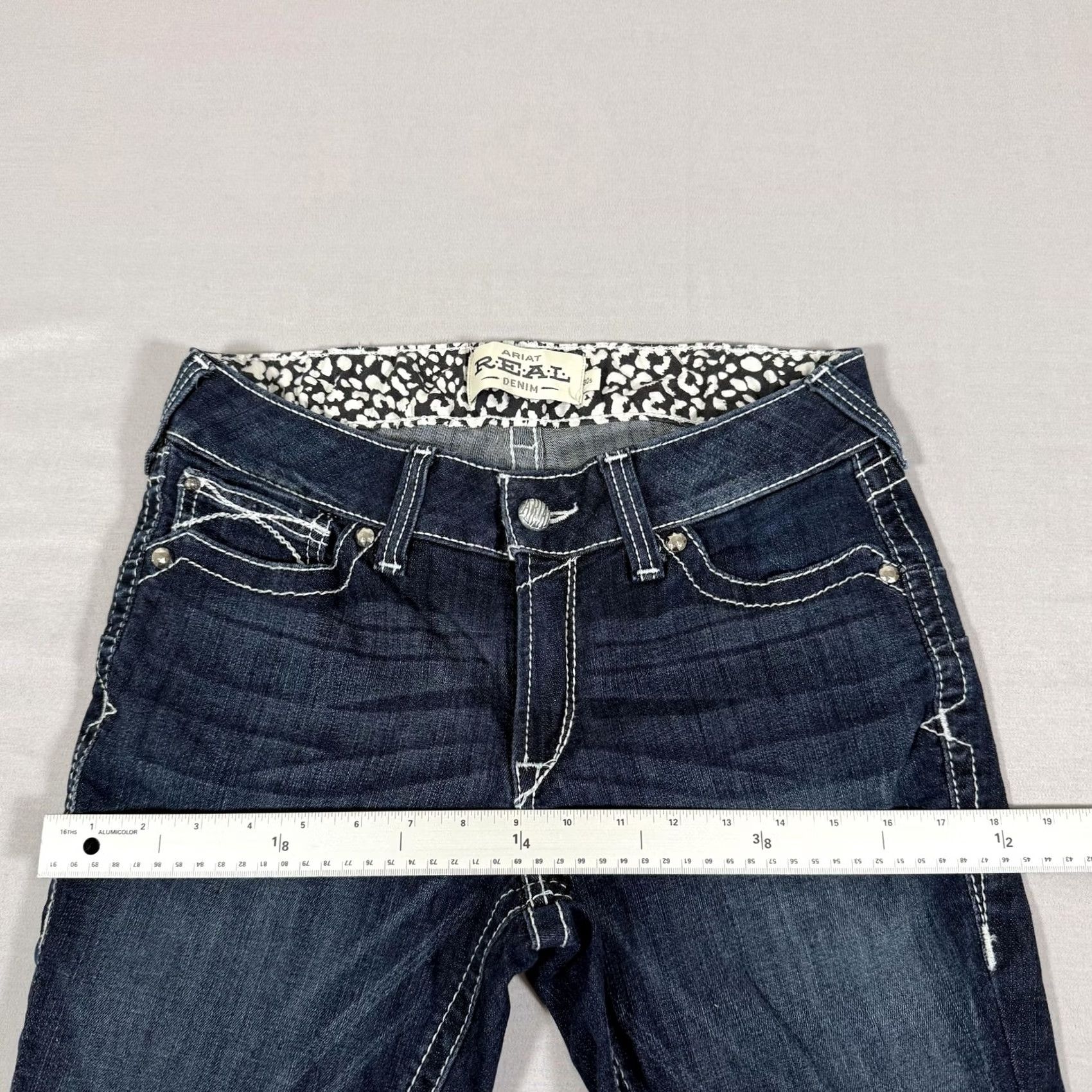 Ariat Ariat Jeans Womens 30 Blue Low Rise Bootcut Stretch Denim Pants Western Cowgirl Size 30" / US 8 / IT 44 - 7 Thumbnail