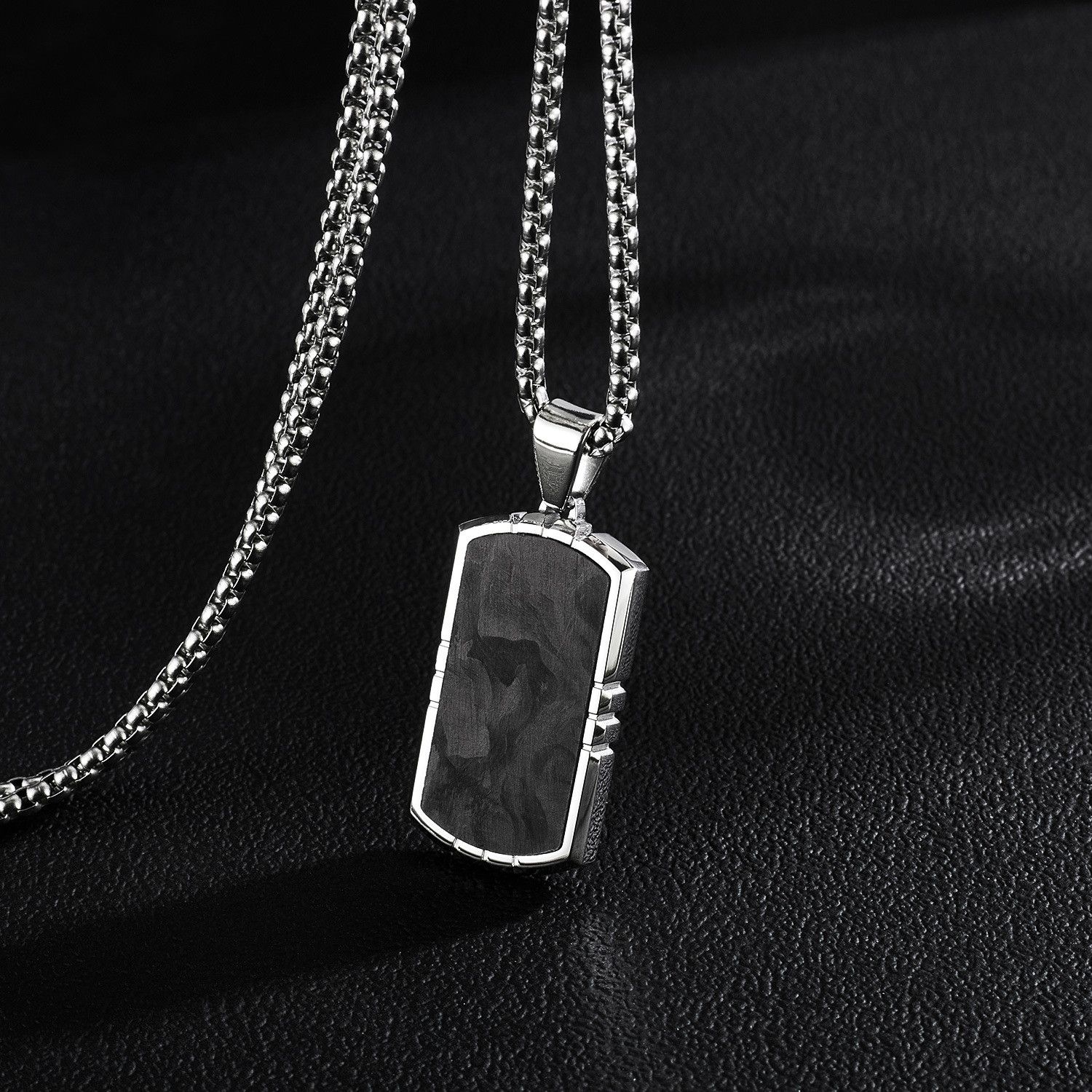 Jewelry Black Titanium Steel Necklace Size ONE SIZE - 5 Thumbnail