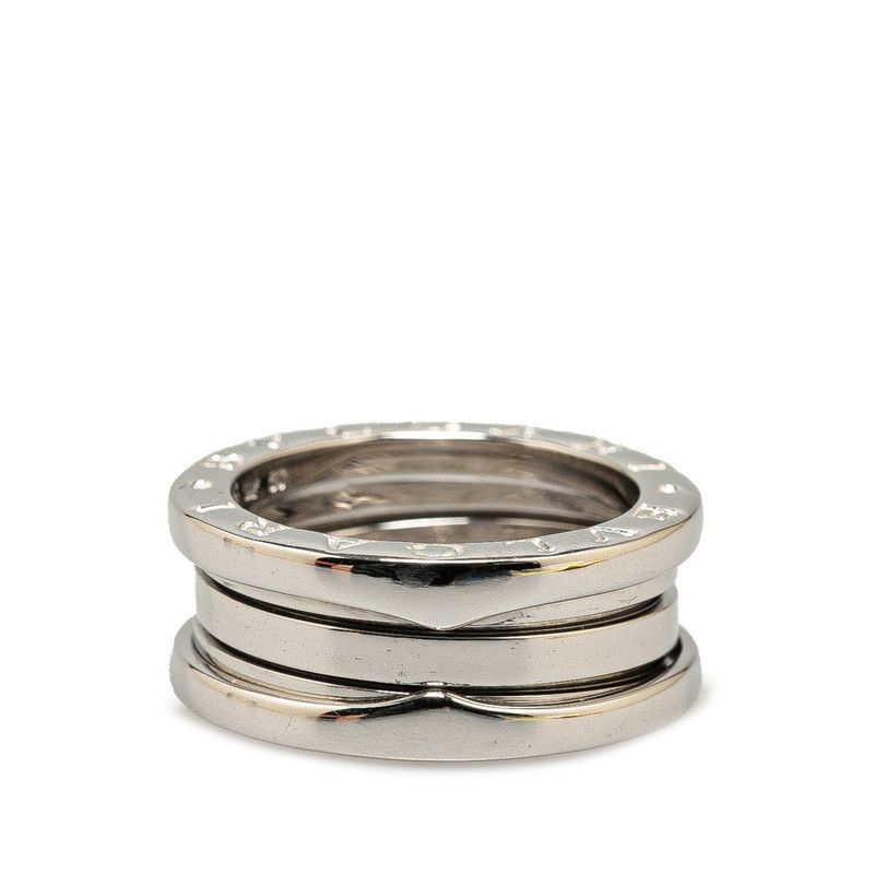 Bvlgari Bvlgari Bvlgari B-Zero 3 Band Link Ring K18WG White Gold Metal Ring in Very Good Condition Size ONE SIZE - 1 Thumbnail
