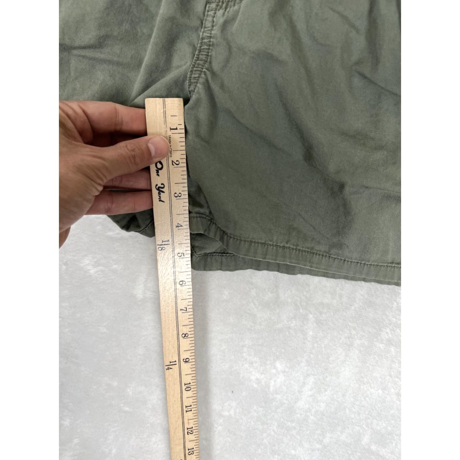 Gap Gap Shorts Womens 16 Green Twill Cargo Adjustable Waist Pockets Casual Summer - Gap Size 38" / US 16 / IT 52 - 3 Thumbnail