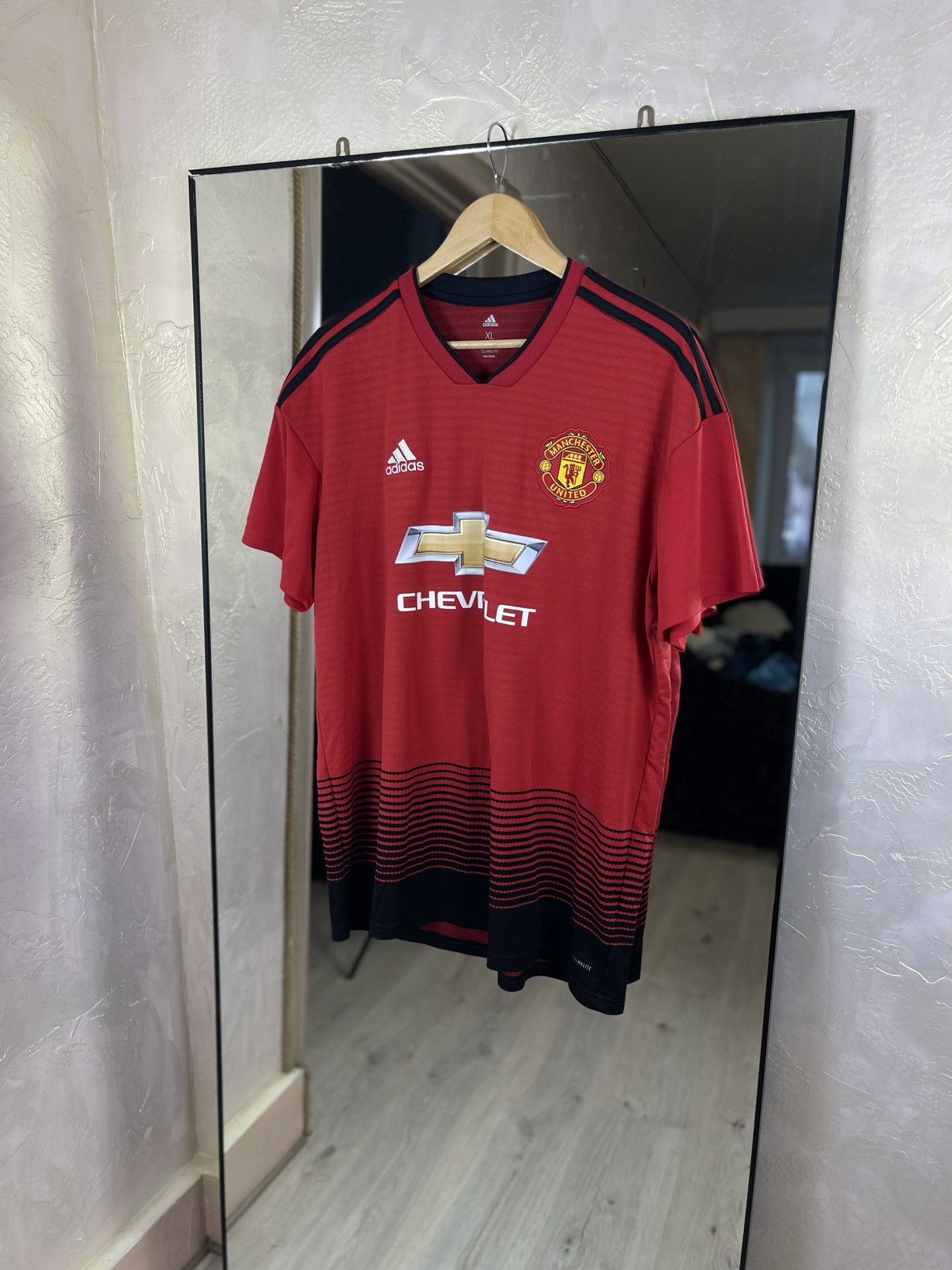 Adidas Man Utd 18/19 Home Jersey Climalite Tech Fade Graphic Size US XL / EU 56 / 4 - 1 Thumbnail