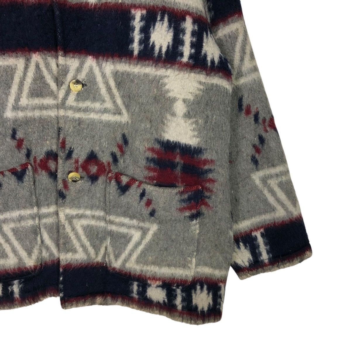 Japanese Brand 🔥VINTAGE WOOL JACKET NAVAJO JOUR DE MONSIEUR ISSEY MIYAKE Size US L / EU 52-54 / 3 - 7 Thumbnail