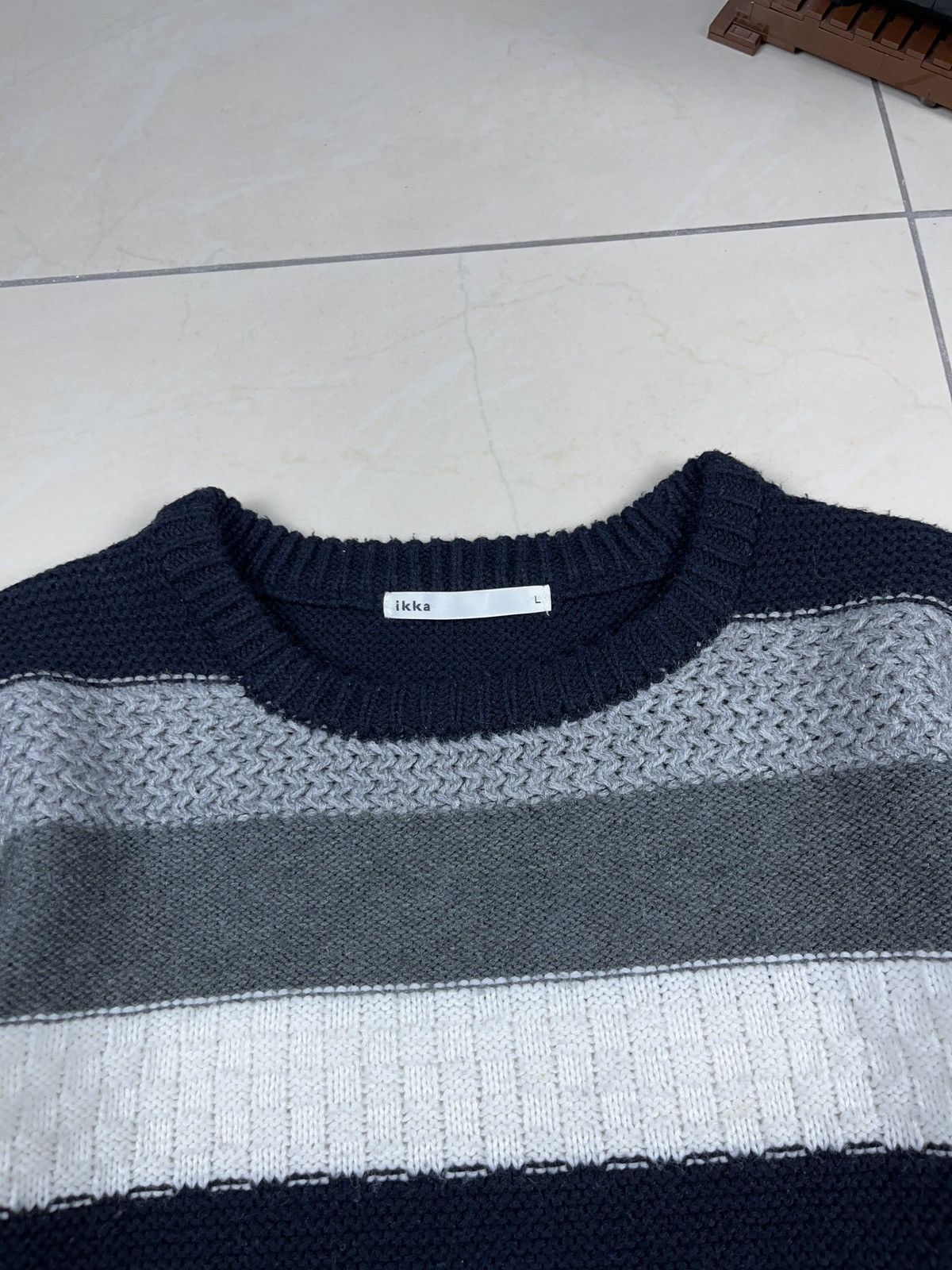 Japanese Brand ➕ ikka Japan striped essential sweater multi pattern Size US L / EU 52-54 / 3 - 3 Thumbnail