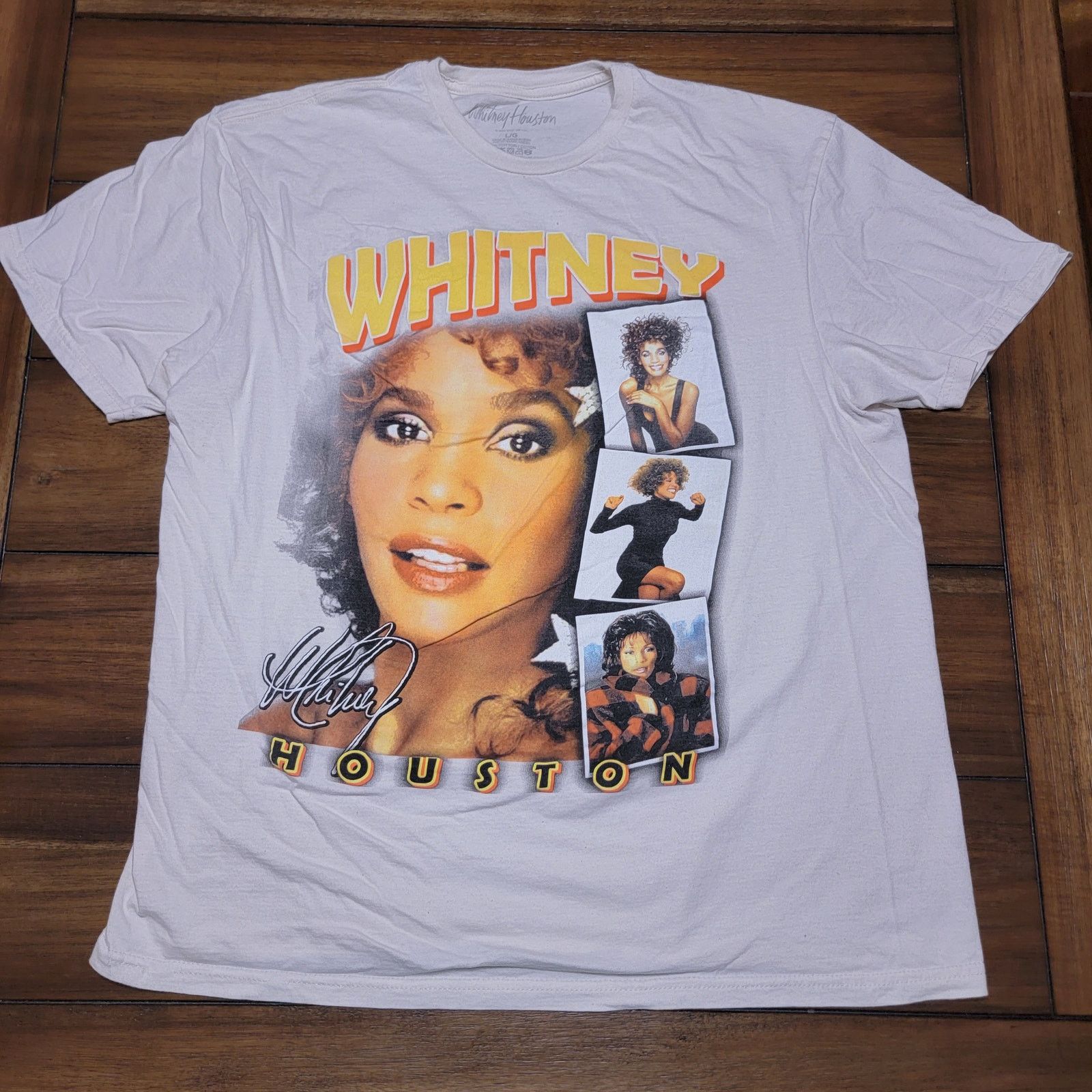 Other Whitney Houston White Unisex Tee "Whitney" - Size Large Size L / US 10 / IT 46 - 1 Thumbnail