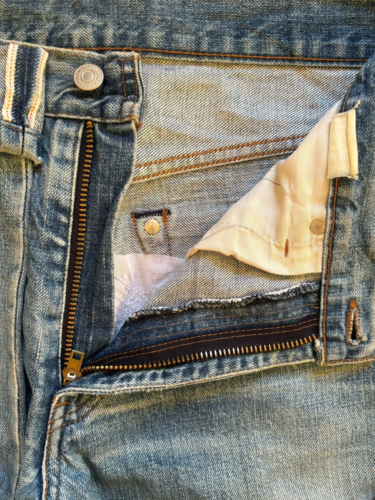 Levi's Vintage 90s Levis 502XX Big E Selvedge Patch Mud Wash Jeans Size US 29 - 10 Thumbnail