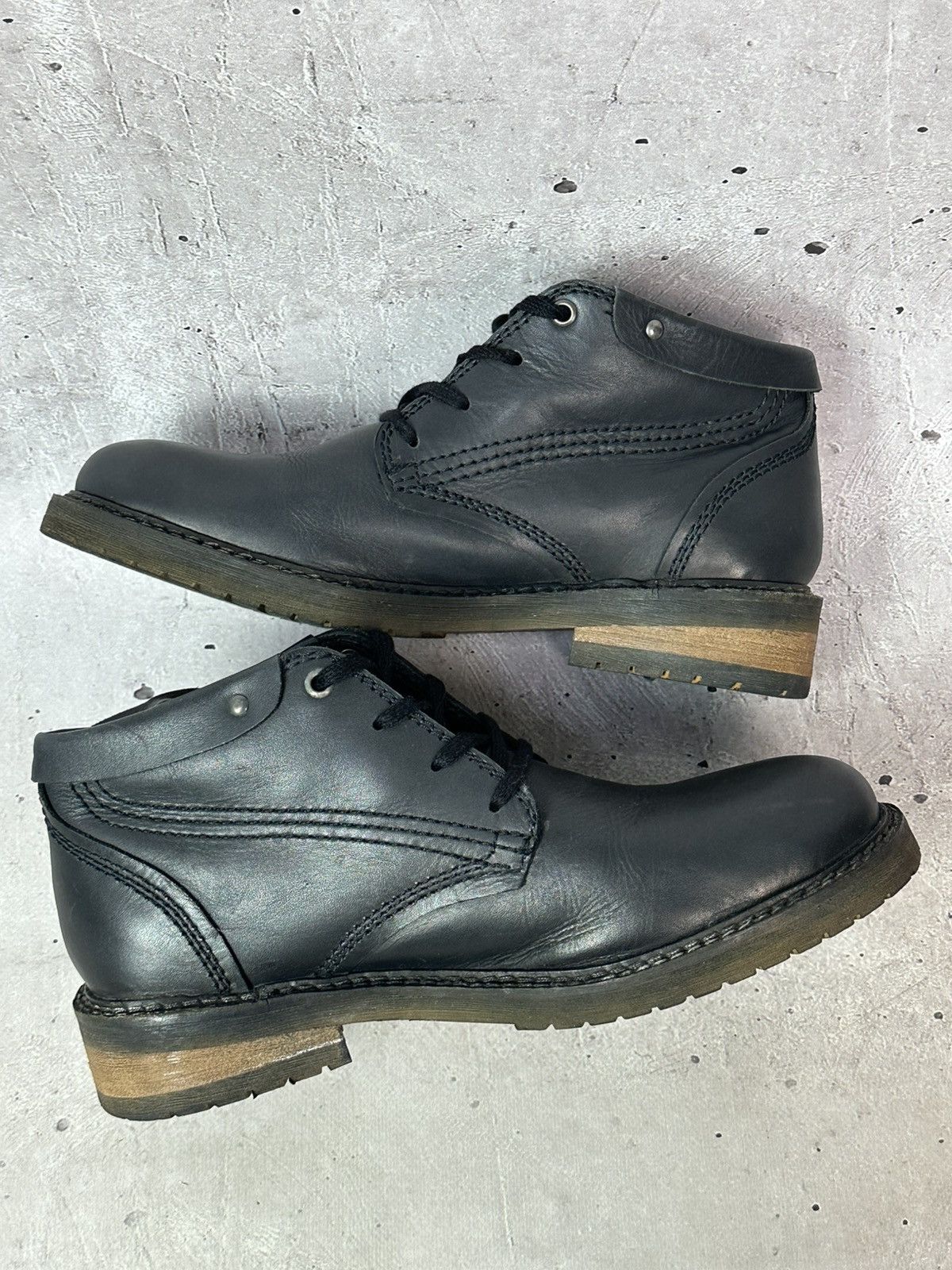 Diesel Diesel Leather Logo Grey Men’s Lace-up Ankle Boots Size US 9.5 / EU 42-43 - 10 Thumbnail