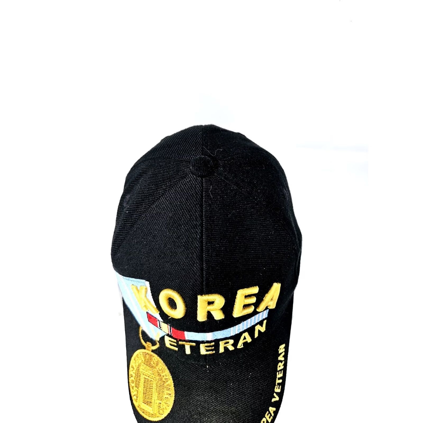 Bally VINTAGE Korea Veteran Ball Cap Hat Black Korean War Vet Adjustable One Size Men Baseball Cap Size ONE SIZE - 3 Thumbnail