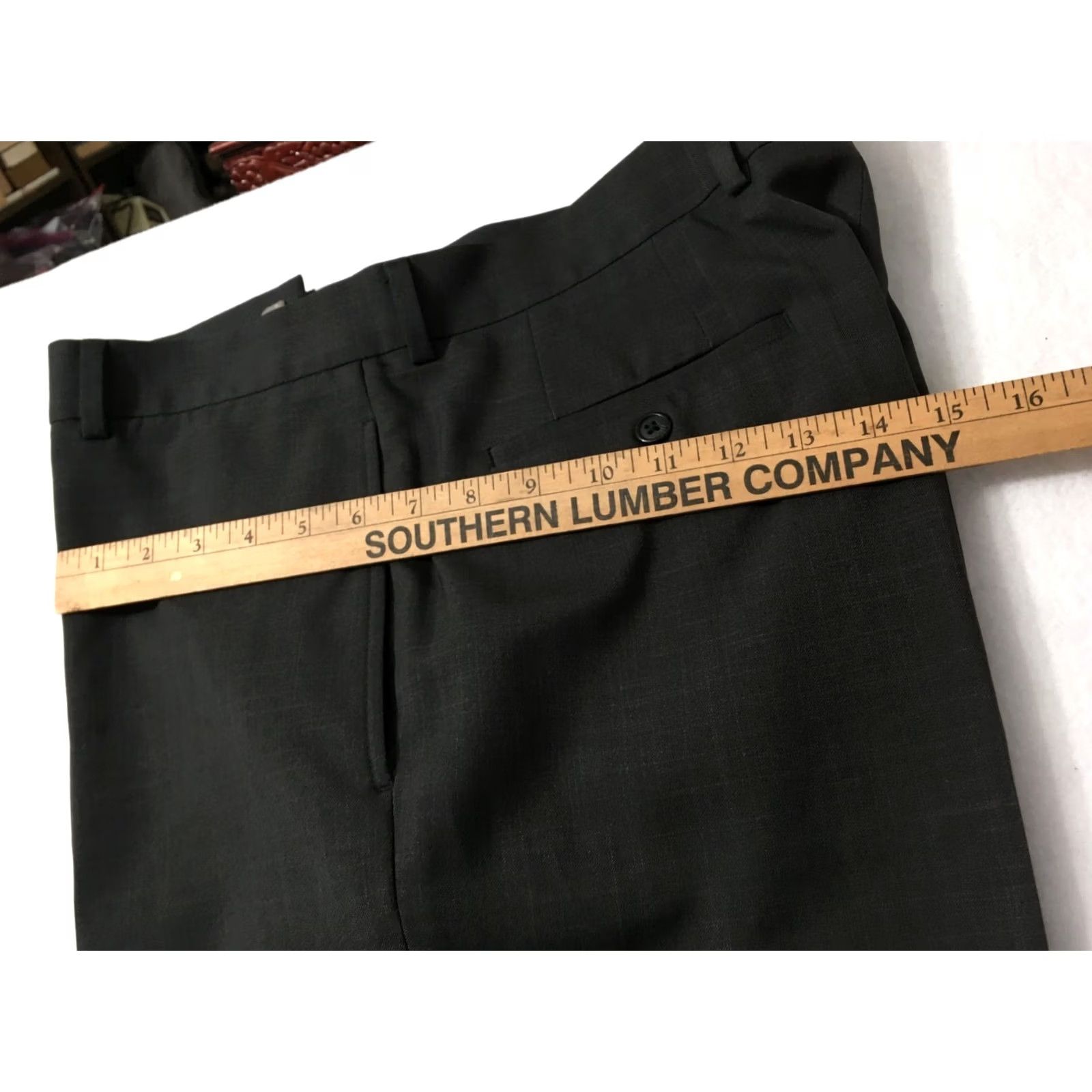 Perry Ellis Perry Ellis Anywhere Pants Men’s 36 X 30 Gray Charcoal Dress Slim Big & Tall Pants Mens 36 Gray Chino Polyester Vintage Size US 36 / EU 52 - 6 Thumbnail