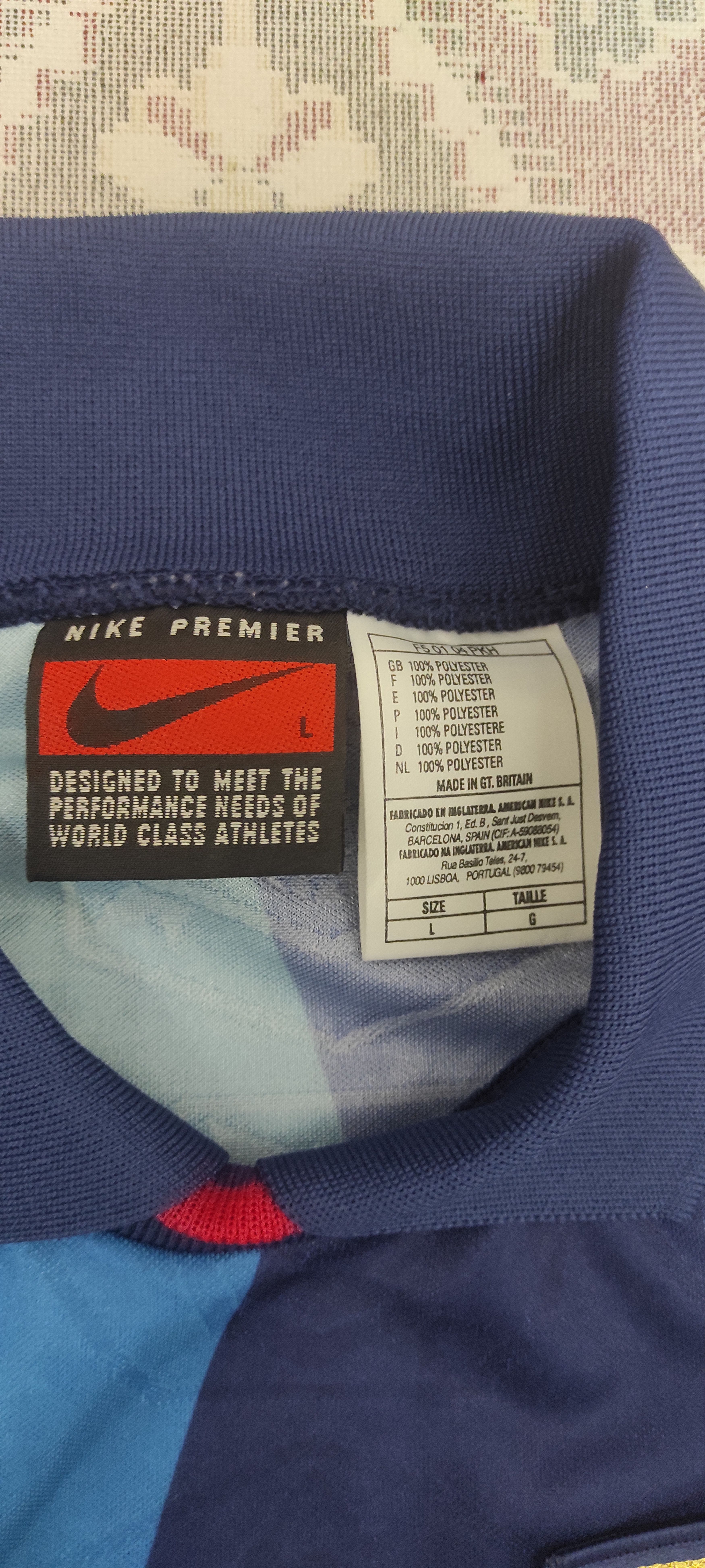 Nike Arsenal Away football shirt 1995 - 1996 Vintage Rare Size US L / EU 52-54 / 3 - 2 Thumbnail