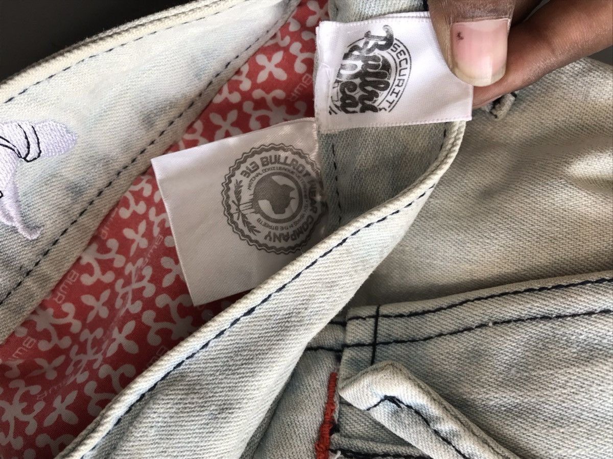 JNCO × Southpole × Vintage Rare vintage crazy pattern spellout embroidered denim Size US 37 - 9 Thumbnail
