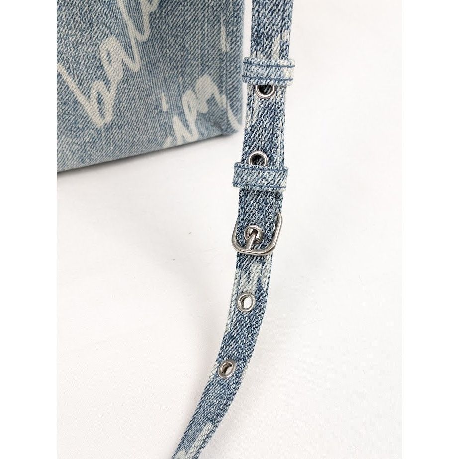Balenciaga o1rshd1 Size: OS / Scribble Printed Denim Hardware Tote Bag Size ONE SIZE - 5 Thumbnail