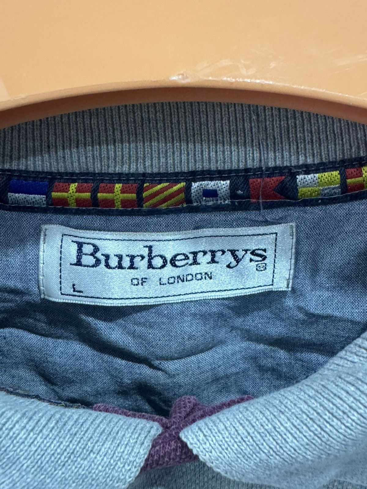 Burberry vintage BURBERRYS’ - long sleeve rugby shirt Size US XL / EU 56 / 4 - 3 Thumbnail