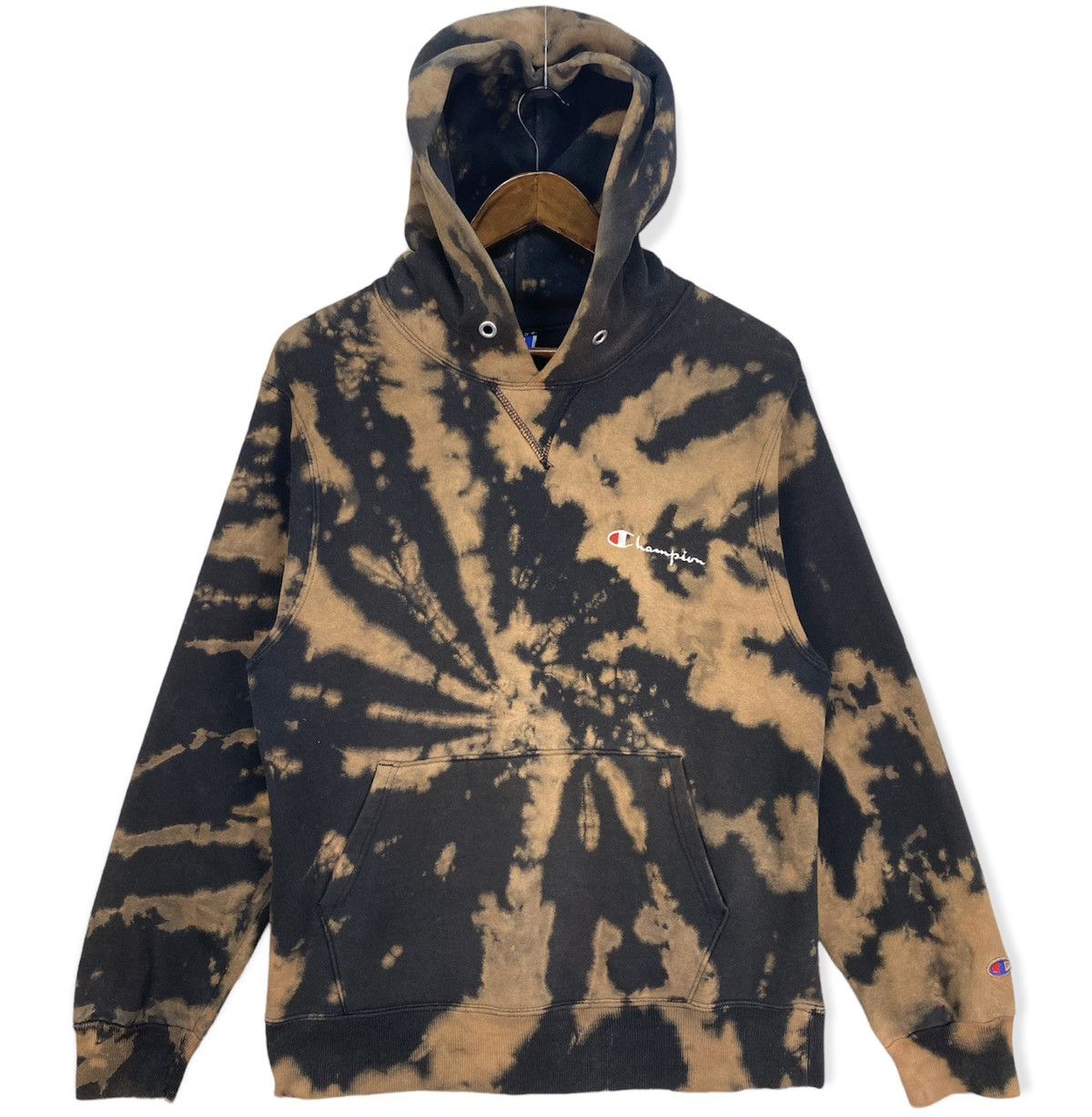 Champion Vintage Champion Hoodie Acid Wash Size US M / EU 48-50 / 2 - 2 Thumbnail