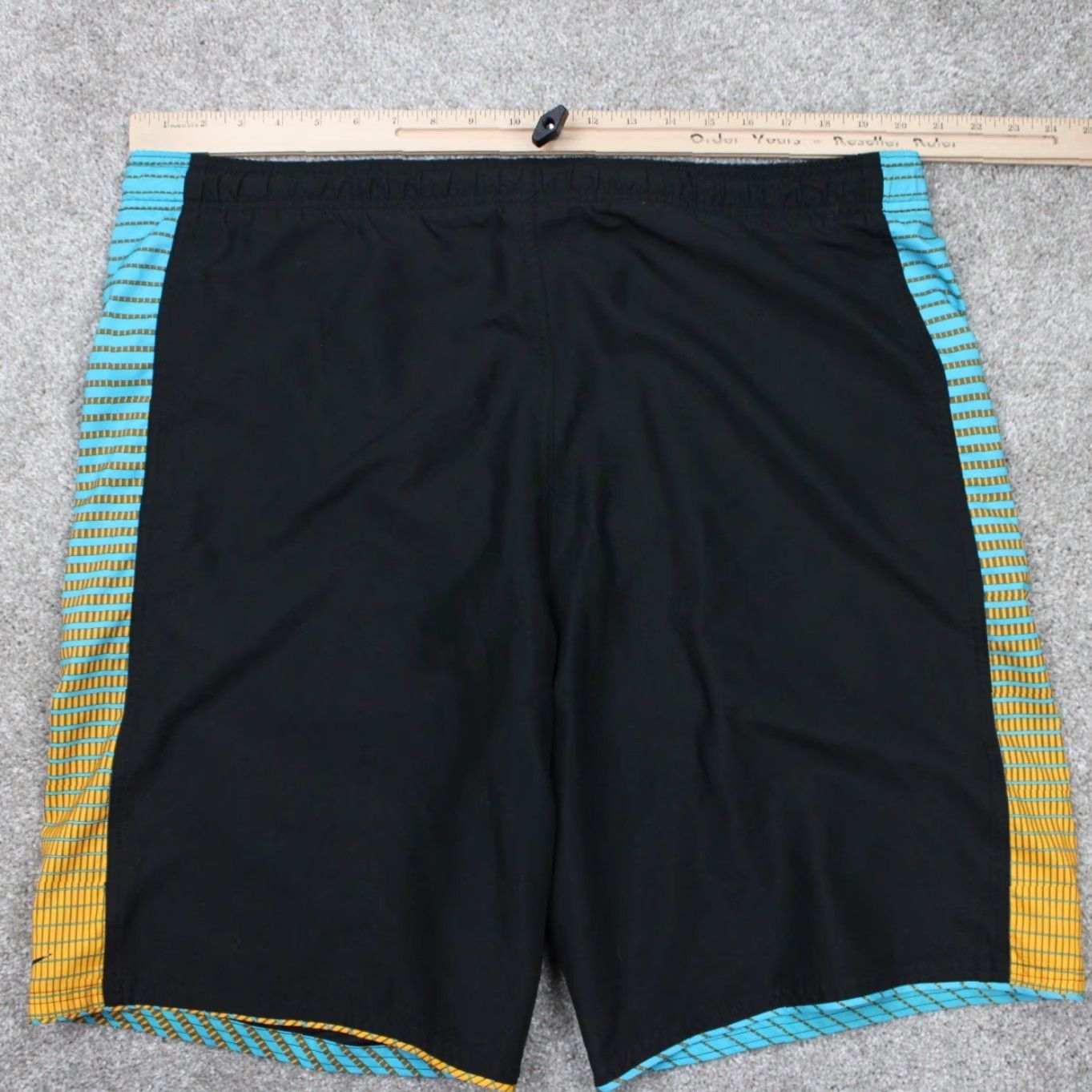 Nike Nike Swim Trunks Mens XL Black/Blue Lined Polyester Drawstring 11" Inseam Trunks Size ONE SIZE - 6 Thumbnail