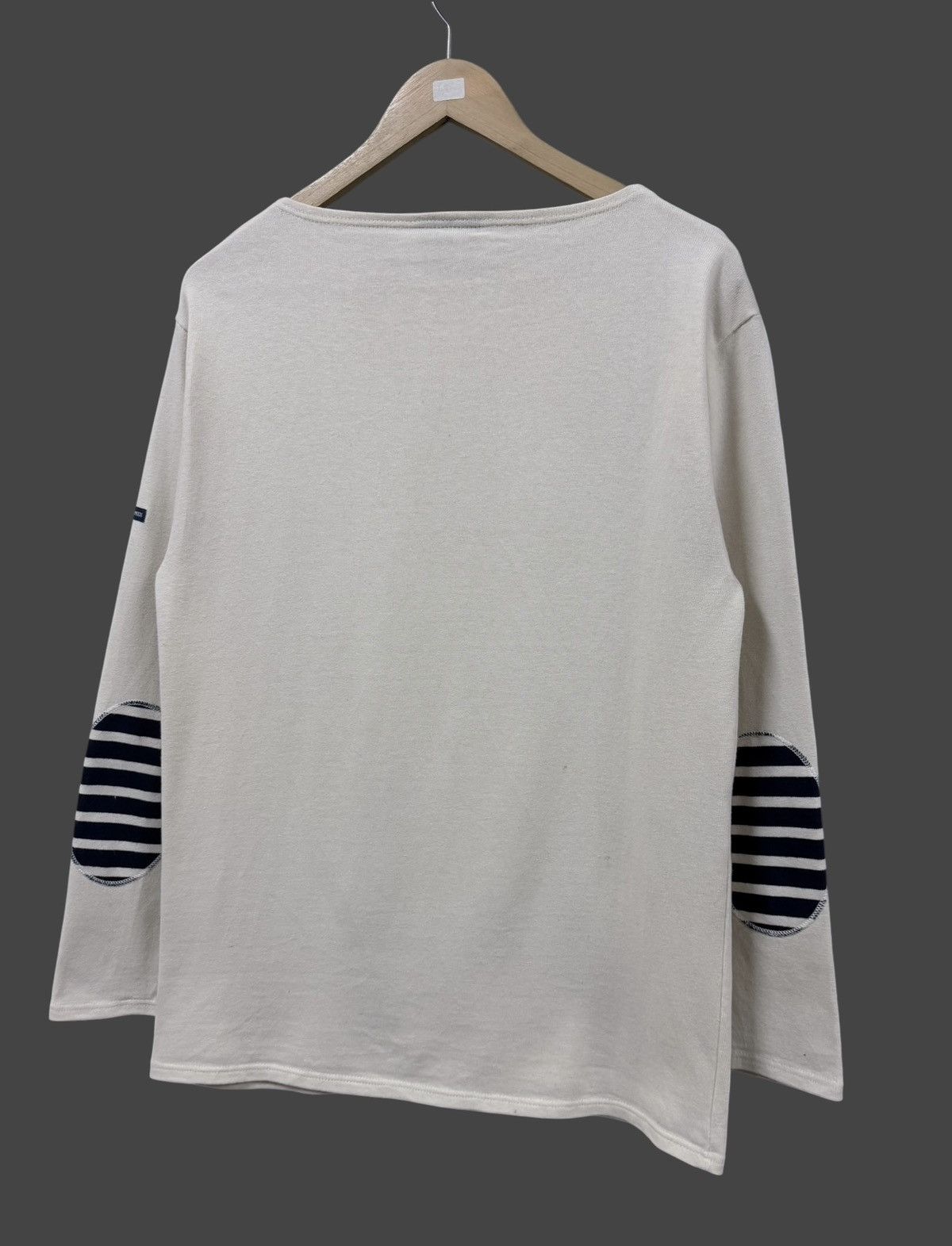 Saint James Saint James Beige Boat Neck Heavy Cotton Longsleeve Shirt Size US M / EU 48-50 / 2 - 11 Thumbnail