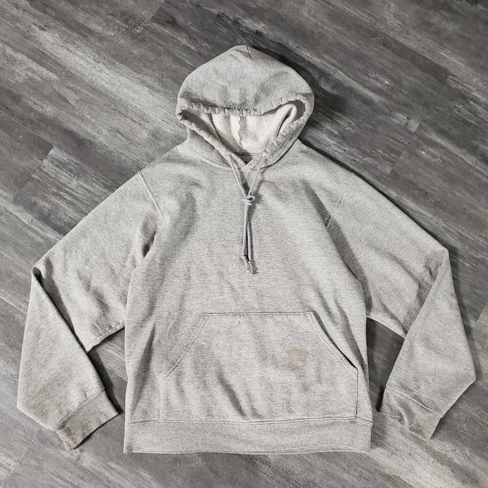 Fruit Of The Loom Grey Basic FOTL Hoodie Long Sleeve Size US S / EU 44-46 / 1 - 1 Thumbnail