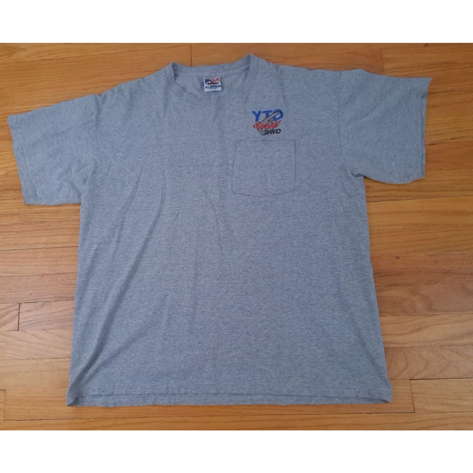 Henson Jenson USA YTO 6 Speed RWD Transmission T-Shirt XL Gray Mens Short Sleeve X-Large USA Made Size US XL / EU 56 / 4 - 3 Thumbnail
