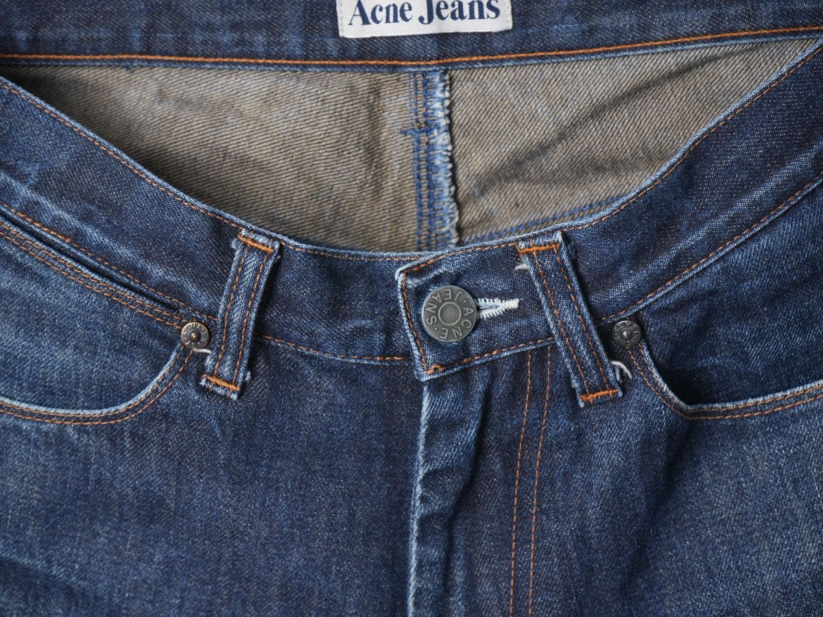 Acne Studios Acne Studios Max Raw Indigo Denim Jeans Straight Slim Cut Size US 31 - 6 Thumbnail