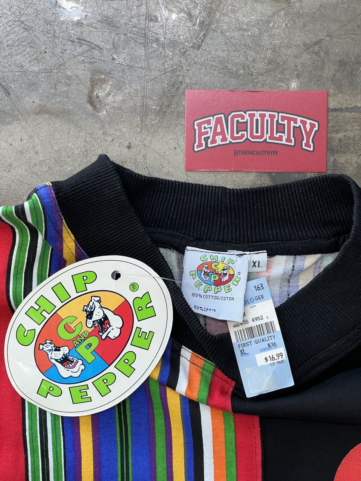 Vintage Vintage Chip & Pepper Jackpot Stripe Apple Lemon Tee XL Size US XL / EU 56 / 4 - 3 Thumbnail