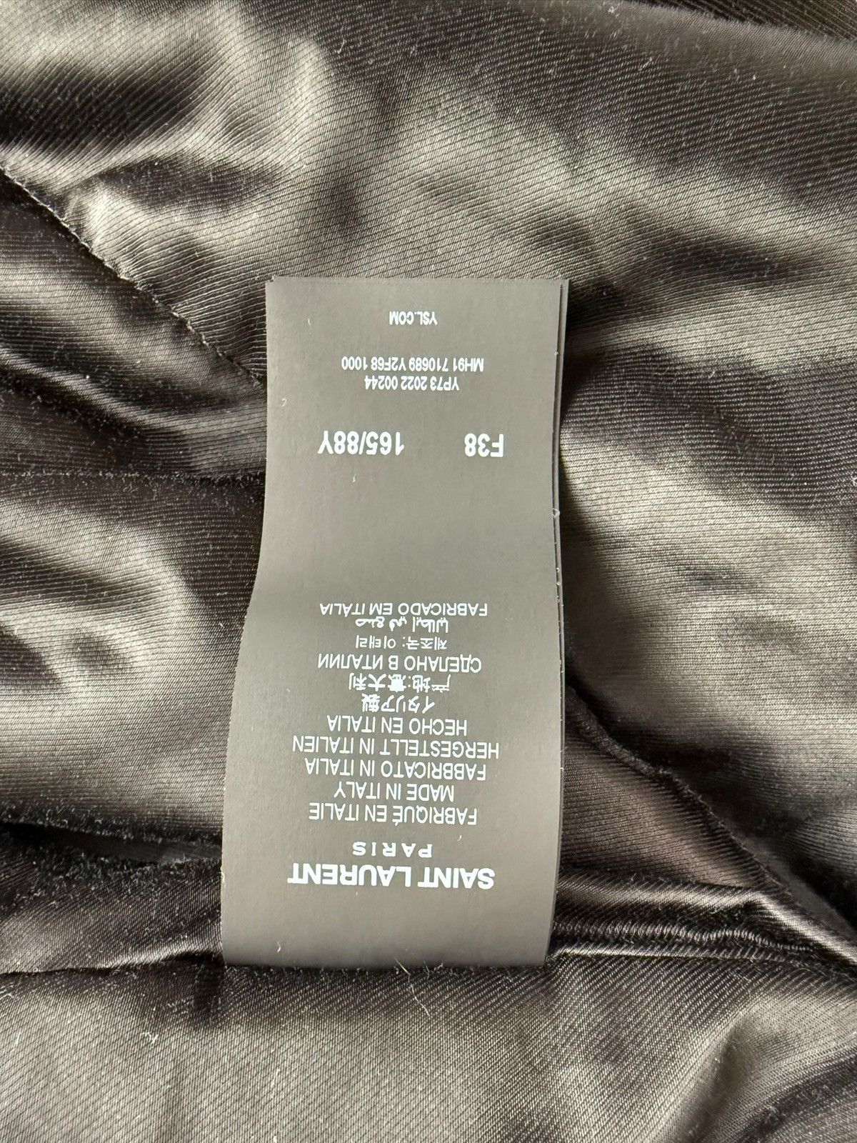 Saint Laurent Paris Saint Laurent Lacquered Effect Oversized Jacket Size XS / US 0-2 / IT 36-38 - 7 Thumbnail